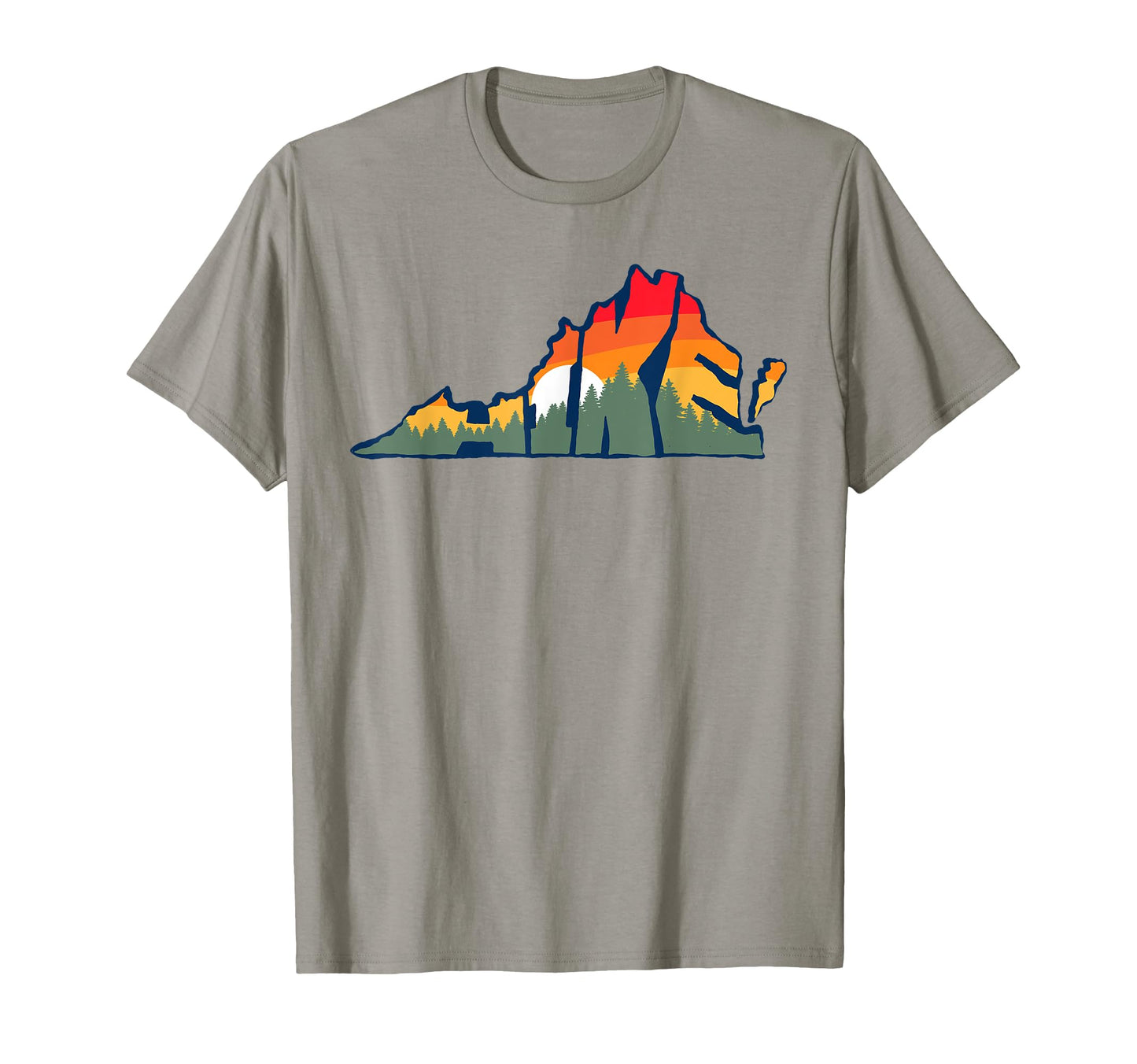 Hike Virginia Outdoor Hiking Typography T-Shirt - Trendy Graphic Unisex - T-Shirt, Sweatshirt, Hoodie