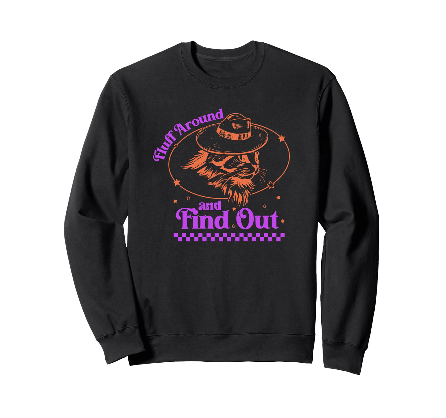 Sarcastic Cat Western Viral Sweatshirt - Fun Novelty Design for Adults - T-Shirt, Sweatshirt, Hoodie