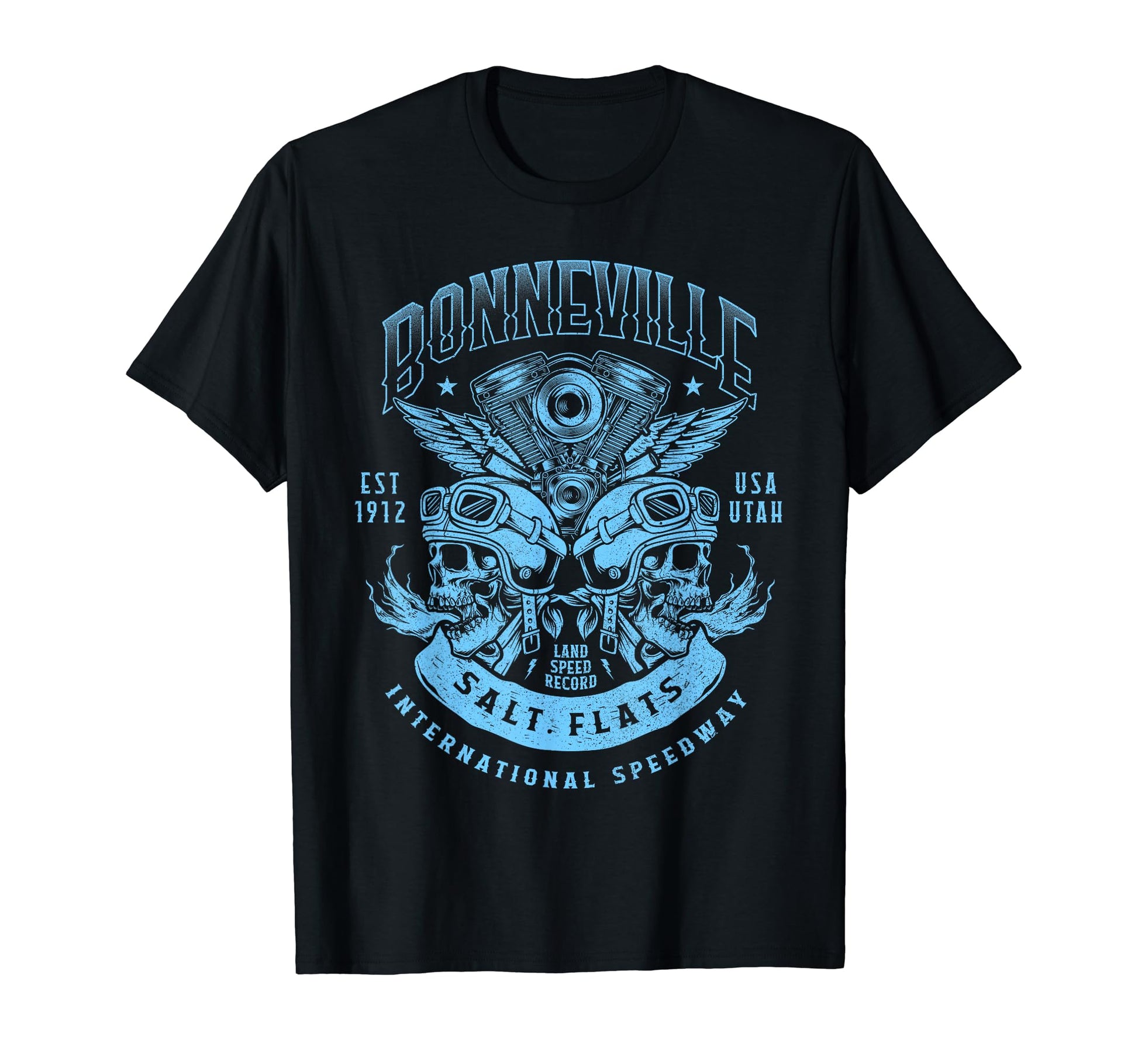 Bonneville Salt Flats Motorcycle T-Shirt - Unique Graphic for Adults - T-Shirt, Sweatshirt, Hoodie