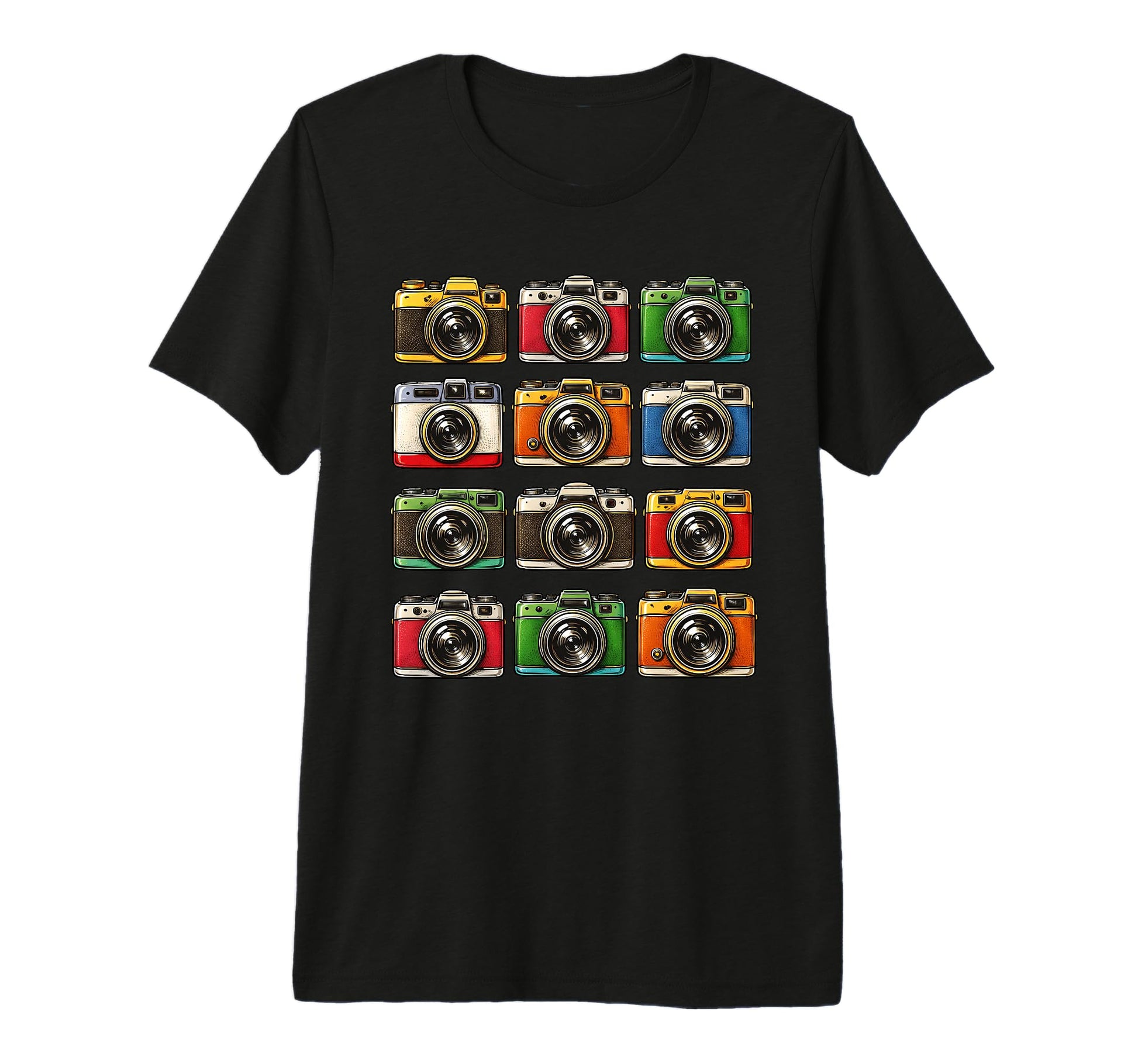 Photographer Camera Collection Photography T-Shirt - Trendy Graphic Unisex - T-Shirt, Sweatshirt, Hoodie