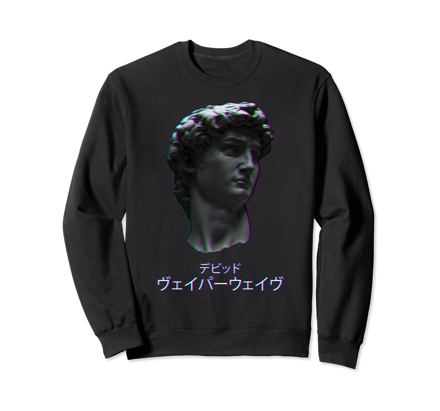 David Italian Statue Retrowave Sweatshirt - Fun Novelty Design Unisex - T-Shirt, Sweatshirt, Hoodie