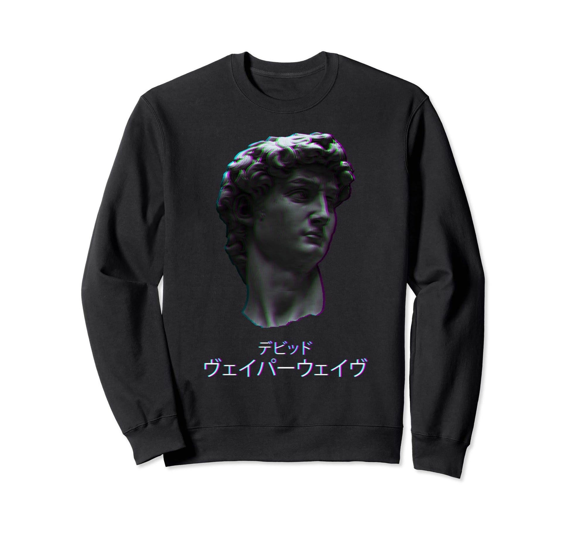 David Italian Statue Retrowave Sweatshirt - Fun Novelty Design Unisex - T-Shirt, Sweatshirt, Hoodie