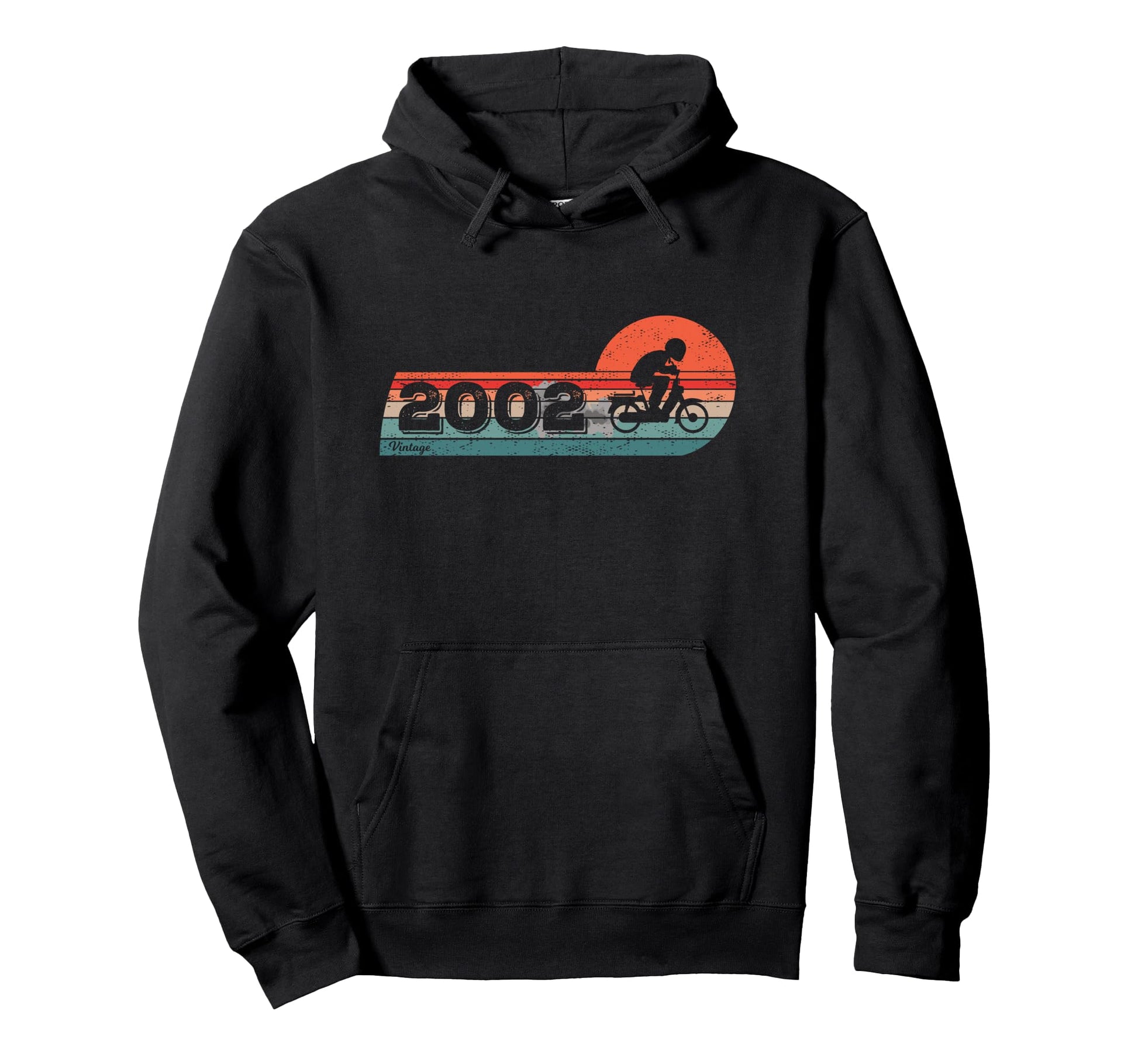 Moped Biker Cyclist 2002 Birthday Hoodie - Casual Everyday Wear for Adults - T-Shirt, Sweatshirt, Hoodie