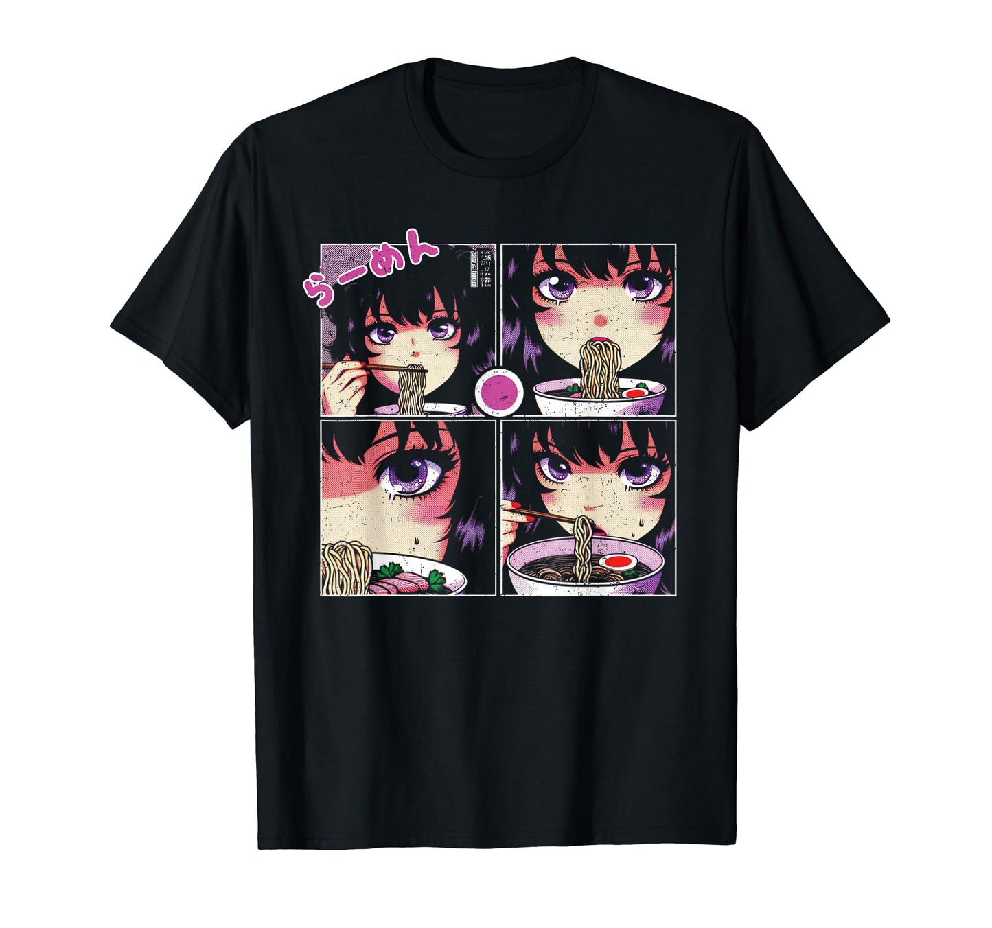 Anime Ramen Vaporwave Aesthetic T-Shirt - Fun Novelty Design Men Women - T-Shirt, Sweatshirt, Hoodie