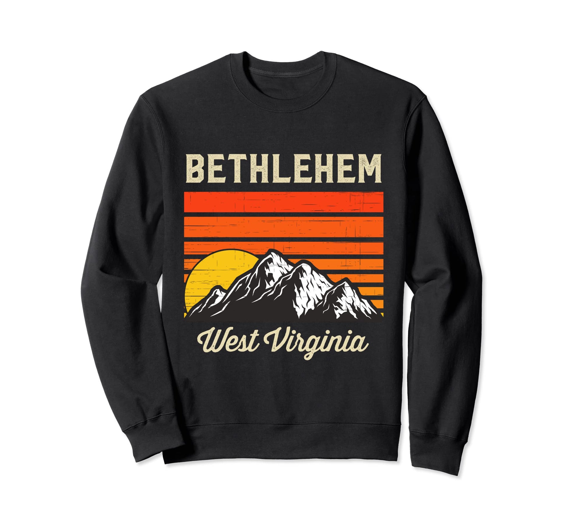 Bethlehem West Virginia City State Sweatshirt - Custom Art Print Men Women - T-Shirt, Sweatshirt, Hoodie