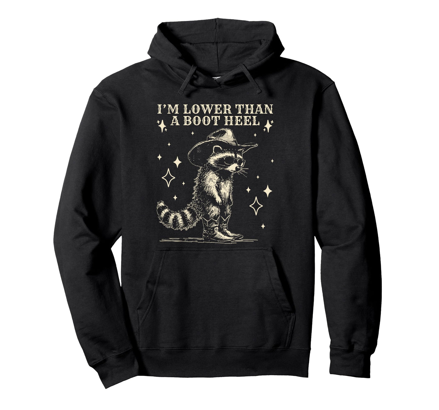 Raccoon Cowboy Raccoon Cowboy Sad Raccoon Hoodie - Unique Graphic Unisex - T-Shirt, Sweatshirt, Hoodie