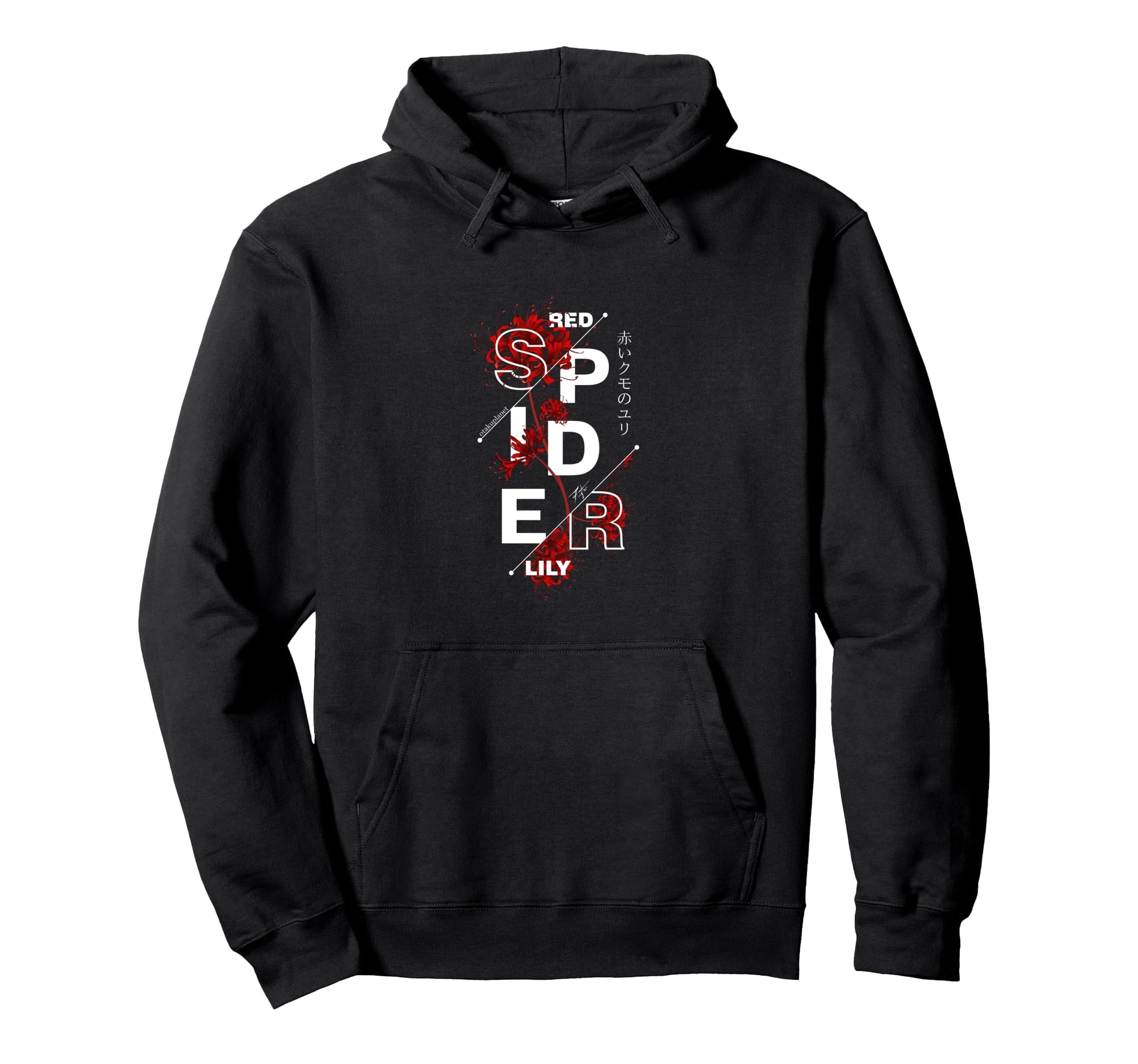 Red Spider Lily Japanese Vaporwave Vibes Hoodie - Custom Art Print Unisex - T-Shirt, Sweatshirt, Hoodie