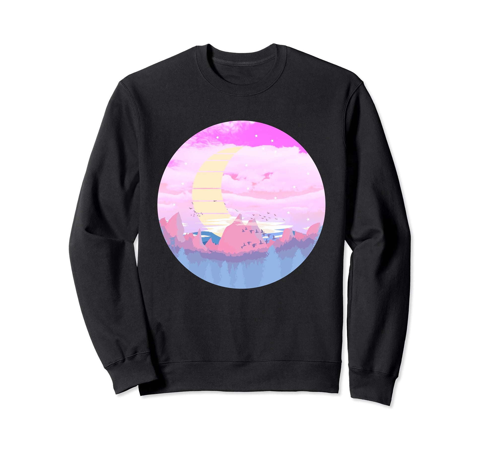 Vaporwave Aesthetic Japanese Sweatshirt - Custom Art Print Men Women - T-Shirt, Sweatshirt, Hoodie