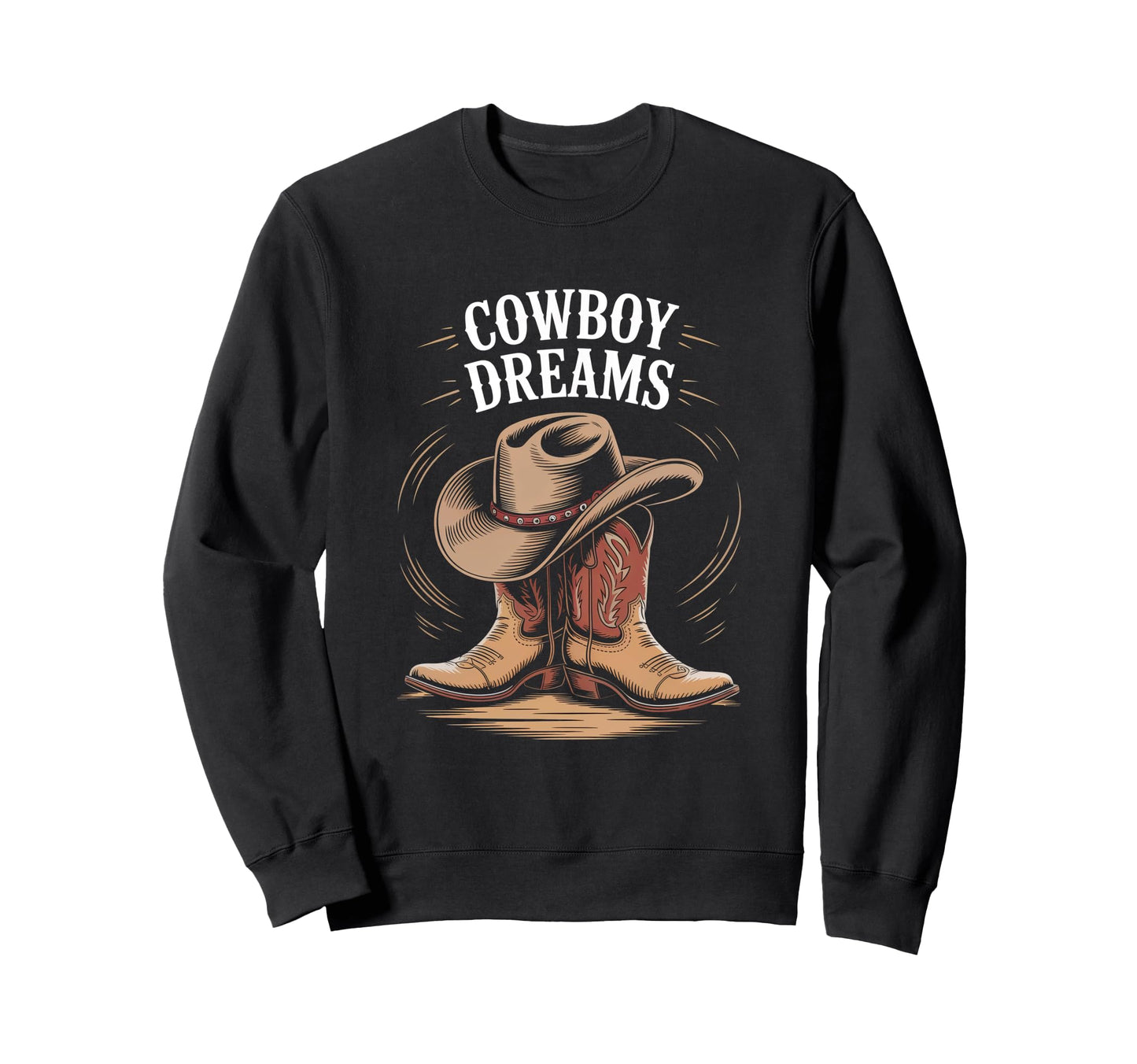 Cowboy Boots Western Country Cowgirl Sweatshirt - Aesthetic Graphic Unisex - T-Shirt, Sweatshirt, Hoodie
