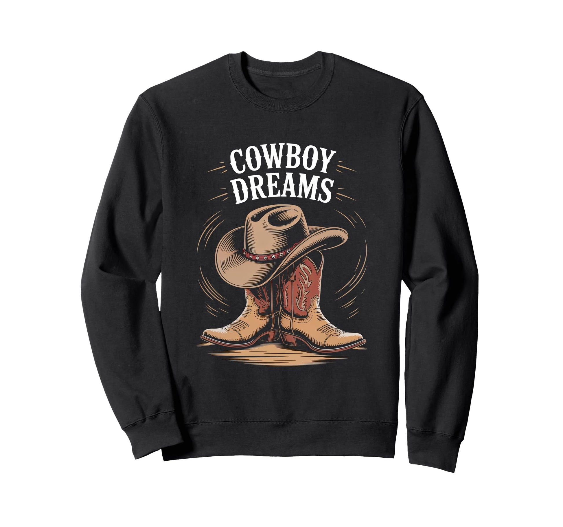 Cowboy Boots Western Country Cowgirl Sweatshirt - Aesthetic Graphic Unisex - T-Shirt, Sweatshirt, Hoodie