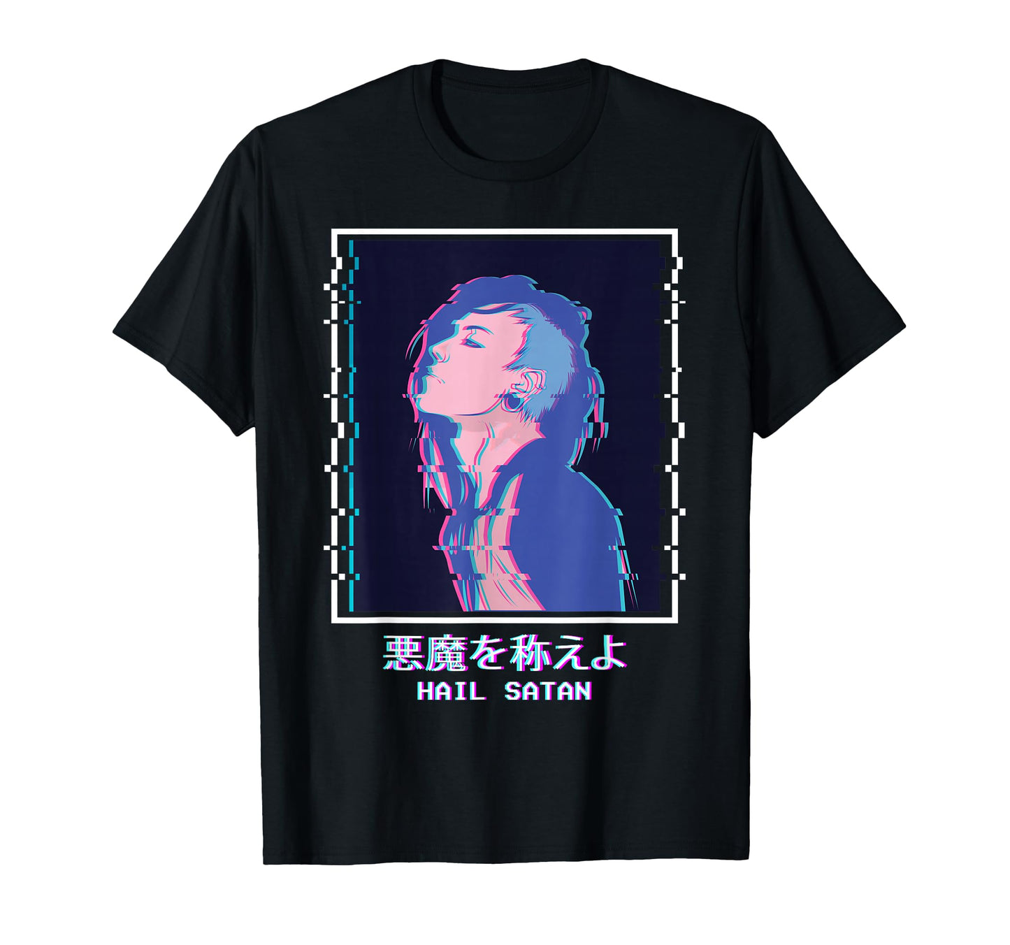 Sad Anime Punk Emo Vaporwave Aesthetic T-Shirt - Unique Graphic Men Women - T-Shirt, Sweatshirt, Hoodie
