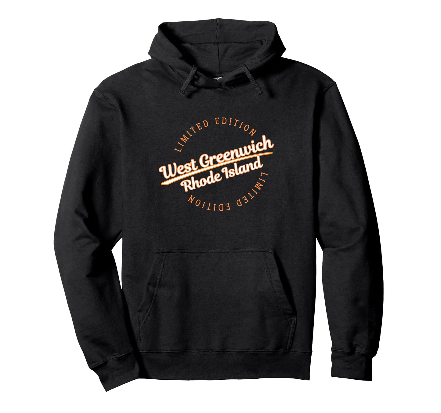 Athletic West Greenwich Ri Hoodie - Fun Novelty Design for Adults - T-Shirt, Sweatshirt, Hoodie