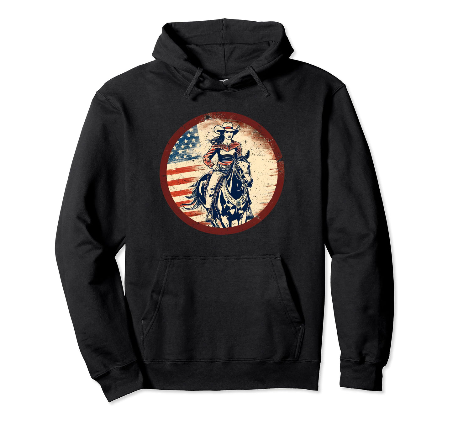 Horse Riding Farmer Western Cowboy Hoodie - Novelty Apparel for Adults - T-Shirt, Sweatshirt, Hoodie