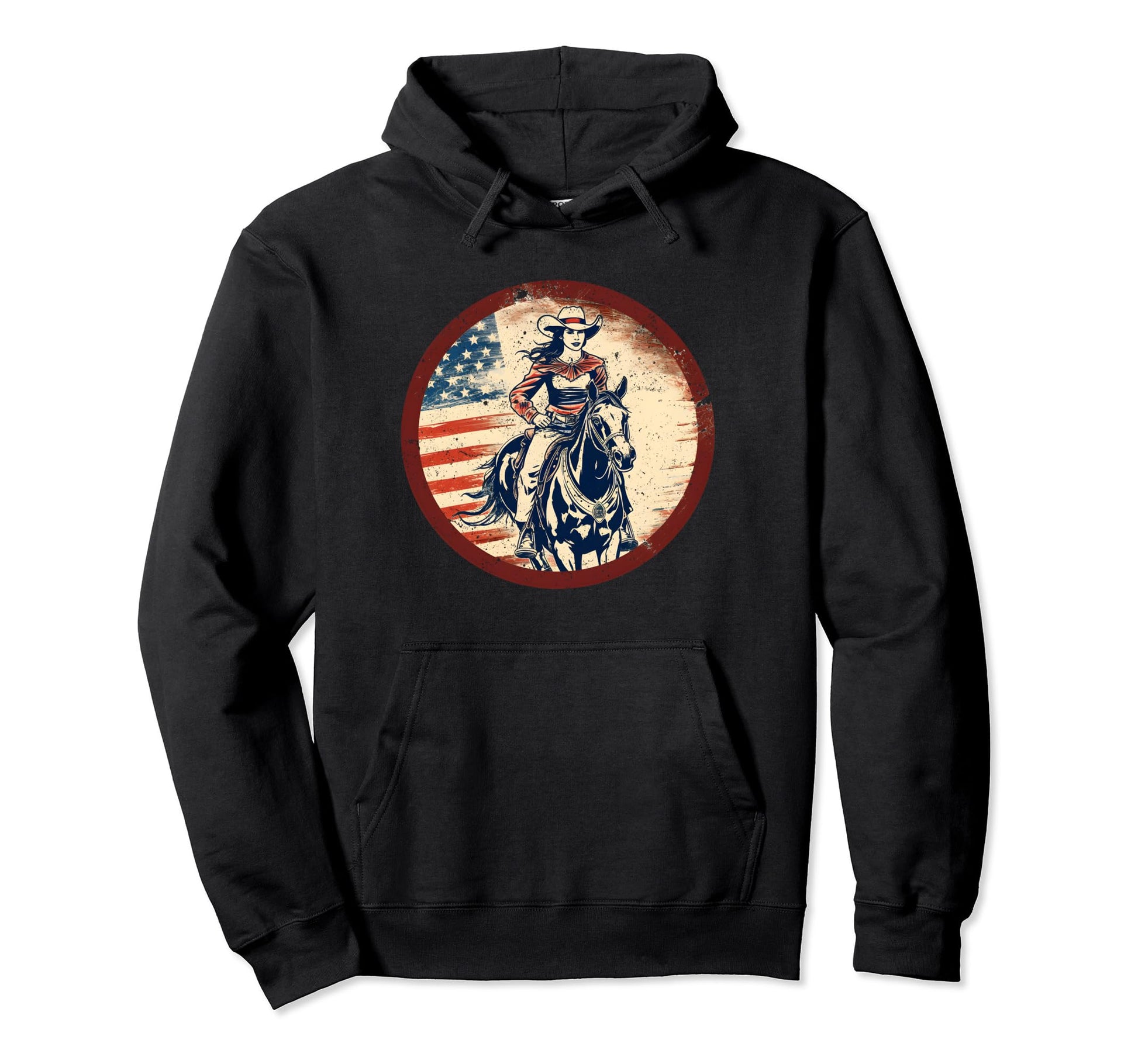 Horse Riding Farmer Western Cowboy Hoodie - Novelty Apparel for Adults - T-Shirt, Sweatshirt, Hoodie