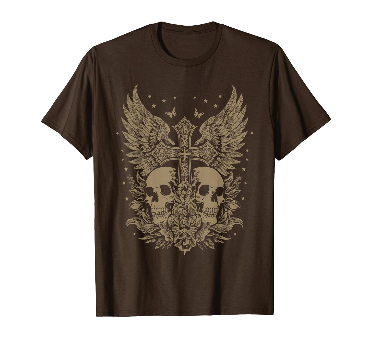Emo Y2K Grunge Aesthetic Goth Skull T-Shirt - Custom Art Print Unisex - T-Shirt, Sweatshirt, Hoodie