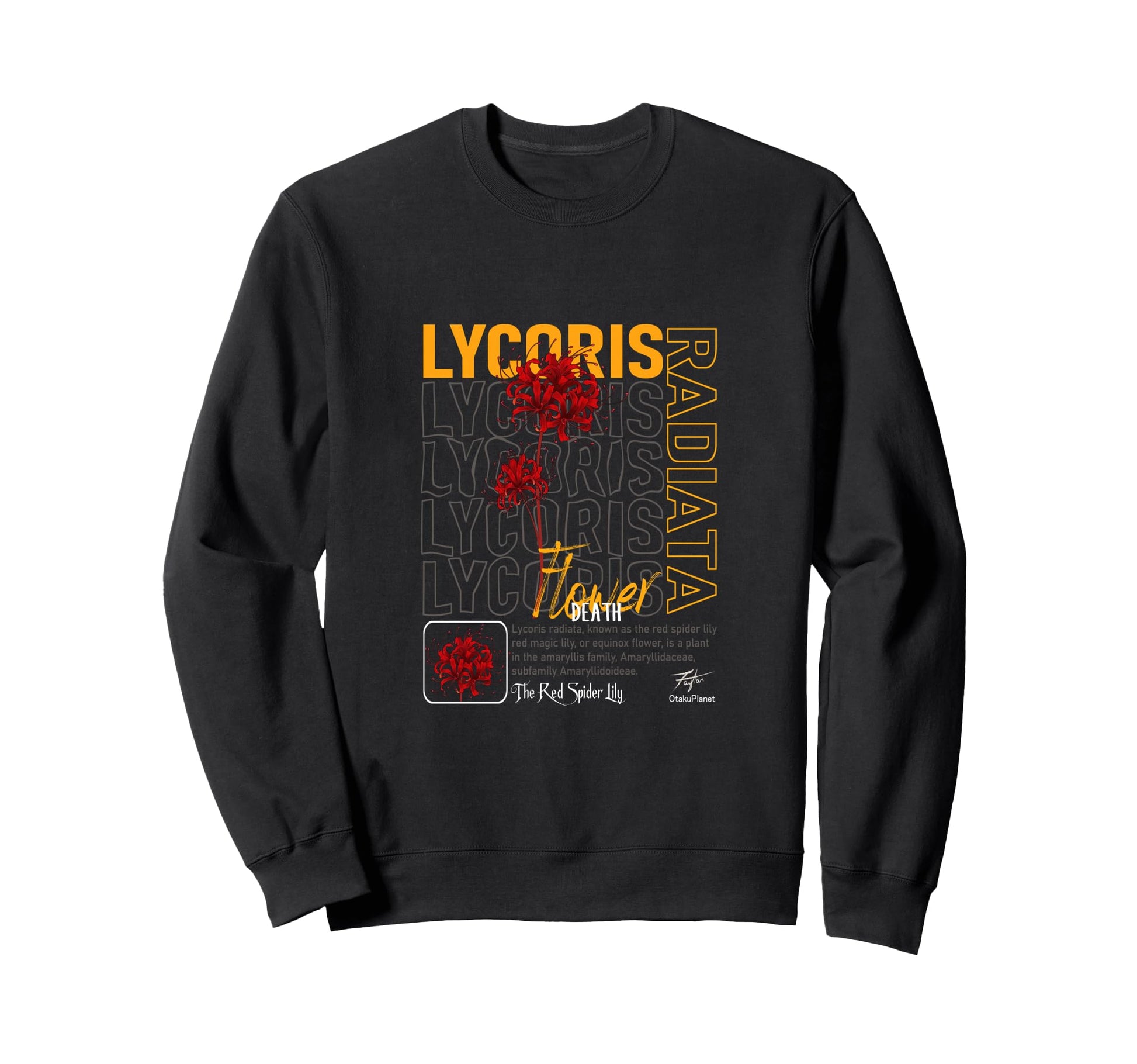 Red Spider Lily Or Lycoris Radiata Sweatshirt - Custom Art Print Unisex - T-Shirt, Sweatshirt, Hoodie
