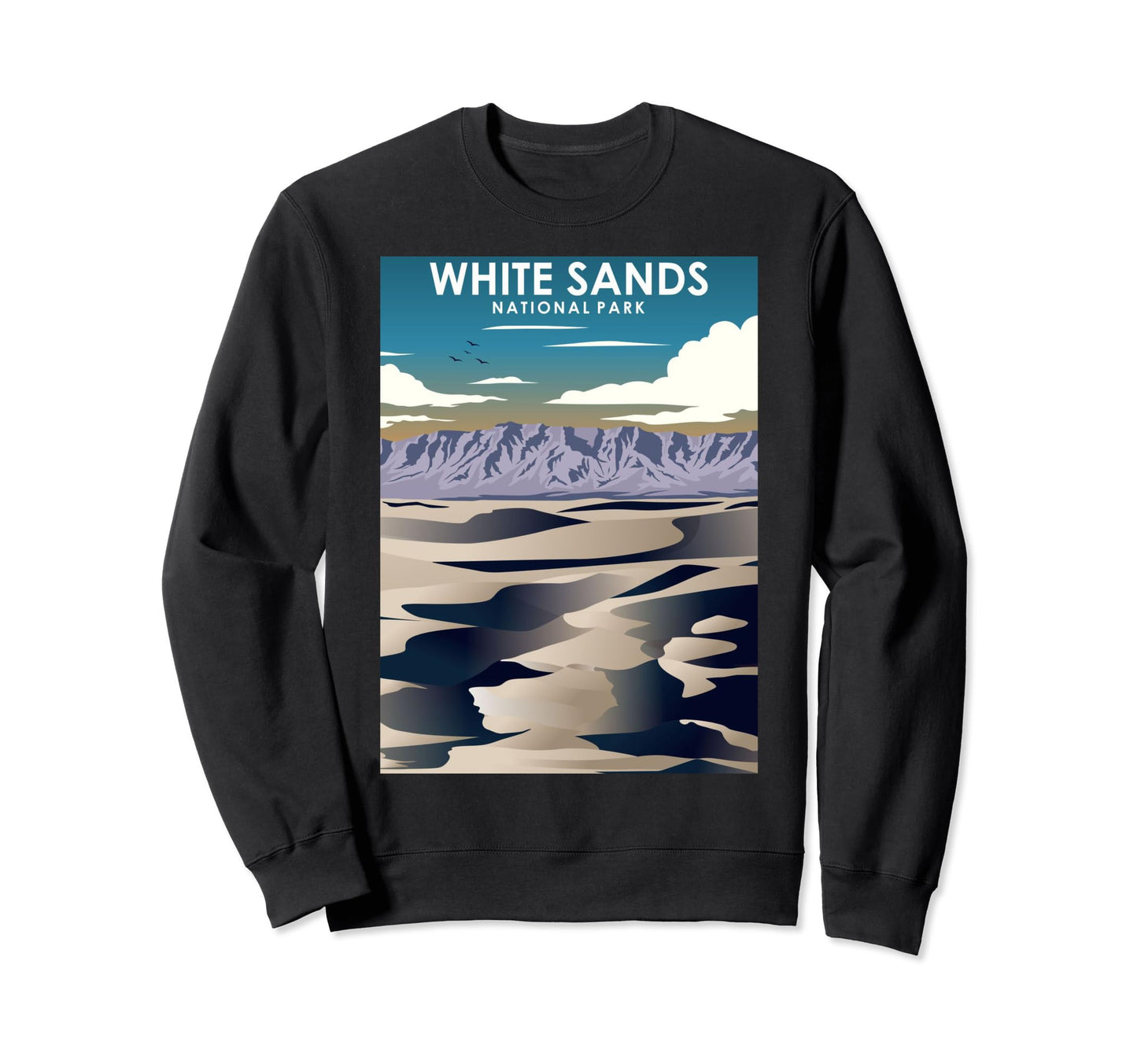 White Sands National Park New Mexico Sweatshirt - Custom Art Print Unisex - T-Shirt, Sweatshirt, Hoodie