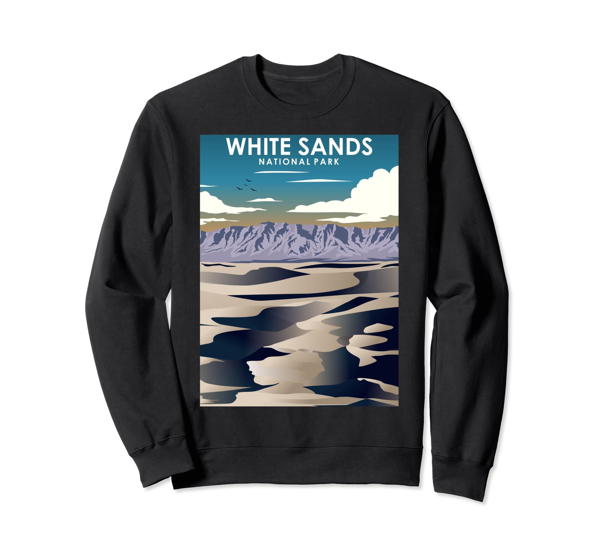 White Sands National Park New Mexico Sweatshirt - Custom Art Print Unisex - T-Shirt, Sweatshirt, Hoodie