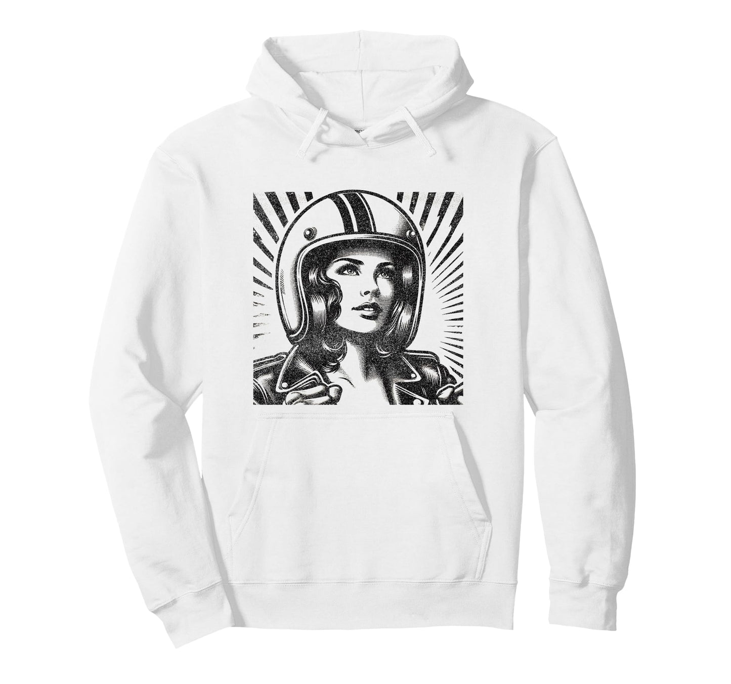 Female Motorcycle Freedom Rider Hoodie - Novelty Apparel Unisex - T-Shirt, Sweatshirt, Hoodie