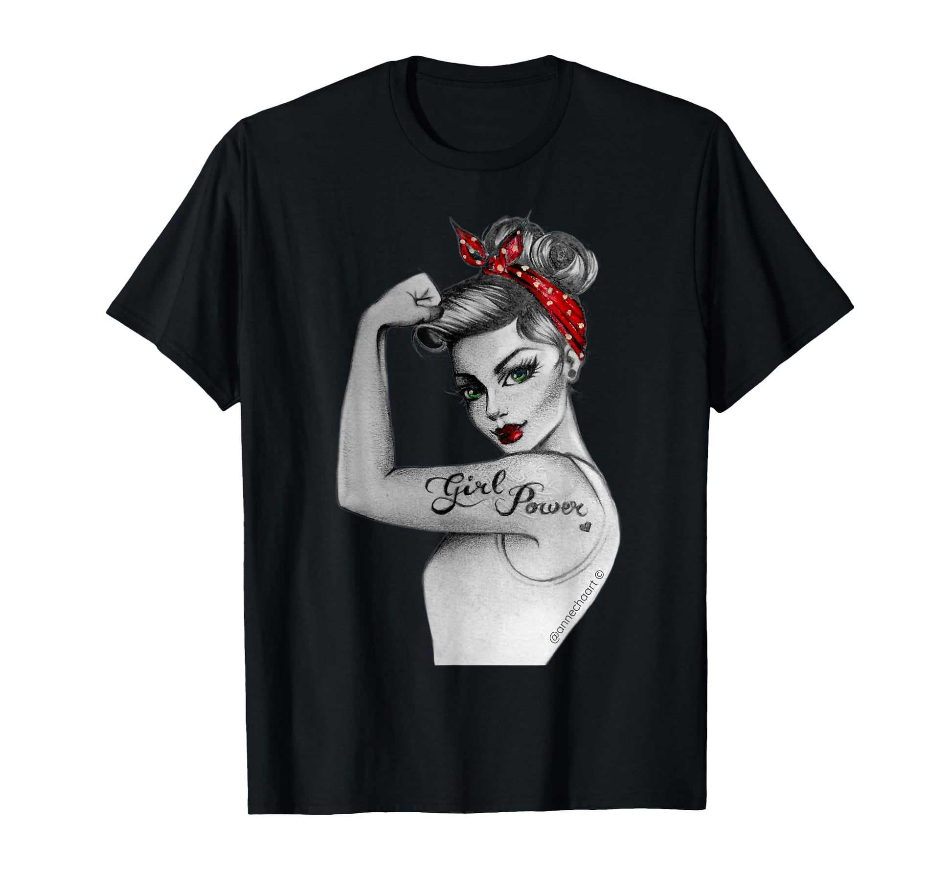 Power Pin Up Feminist T-Shirt - Aesthetic Graphic for Adults - T-Shirt, Sweatshirt, Hoodie