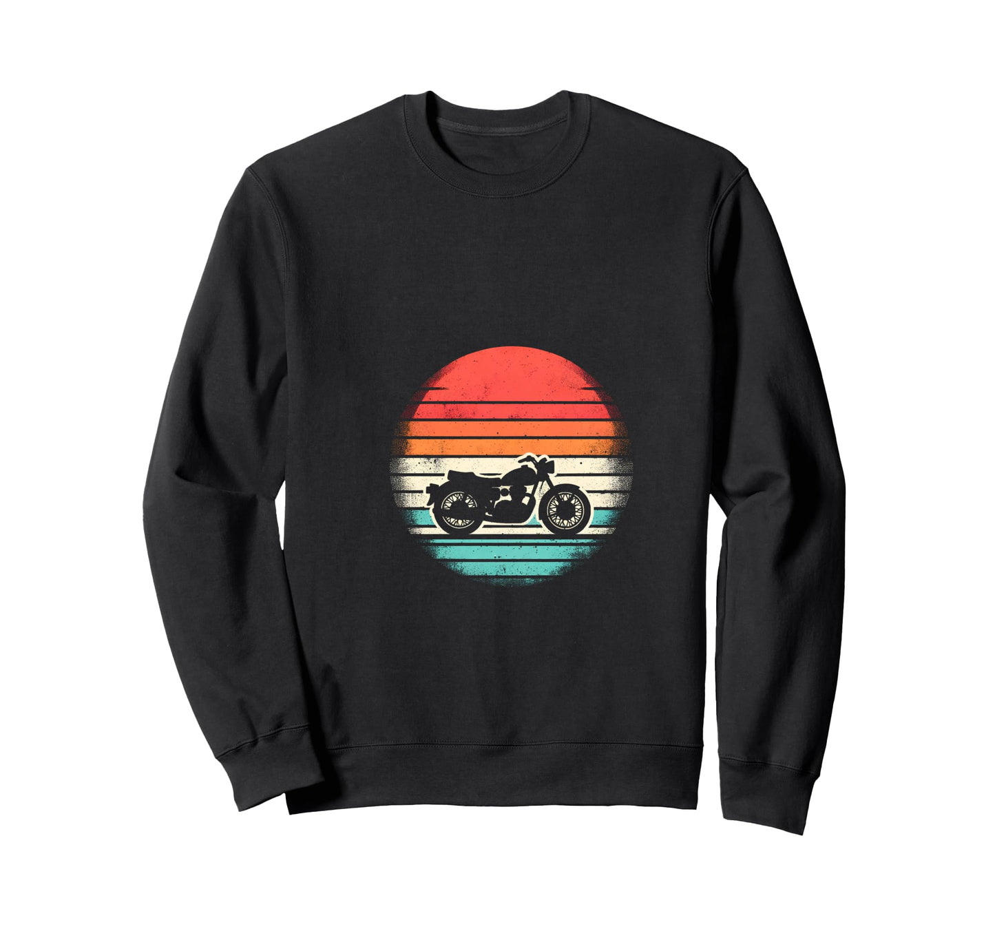 Motorcycle Sunset Hoodie - Custom Art Print for Adults - T-Shirt, Sweatshirt, Hoodie