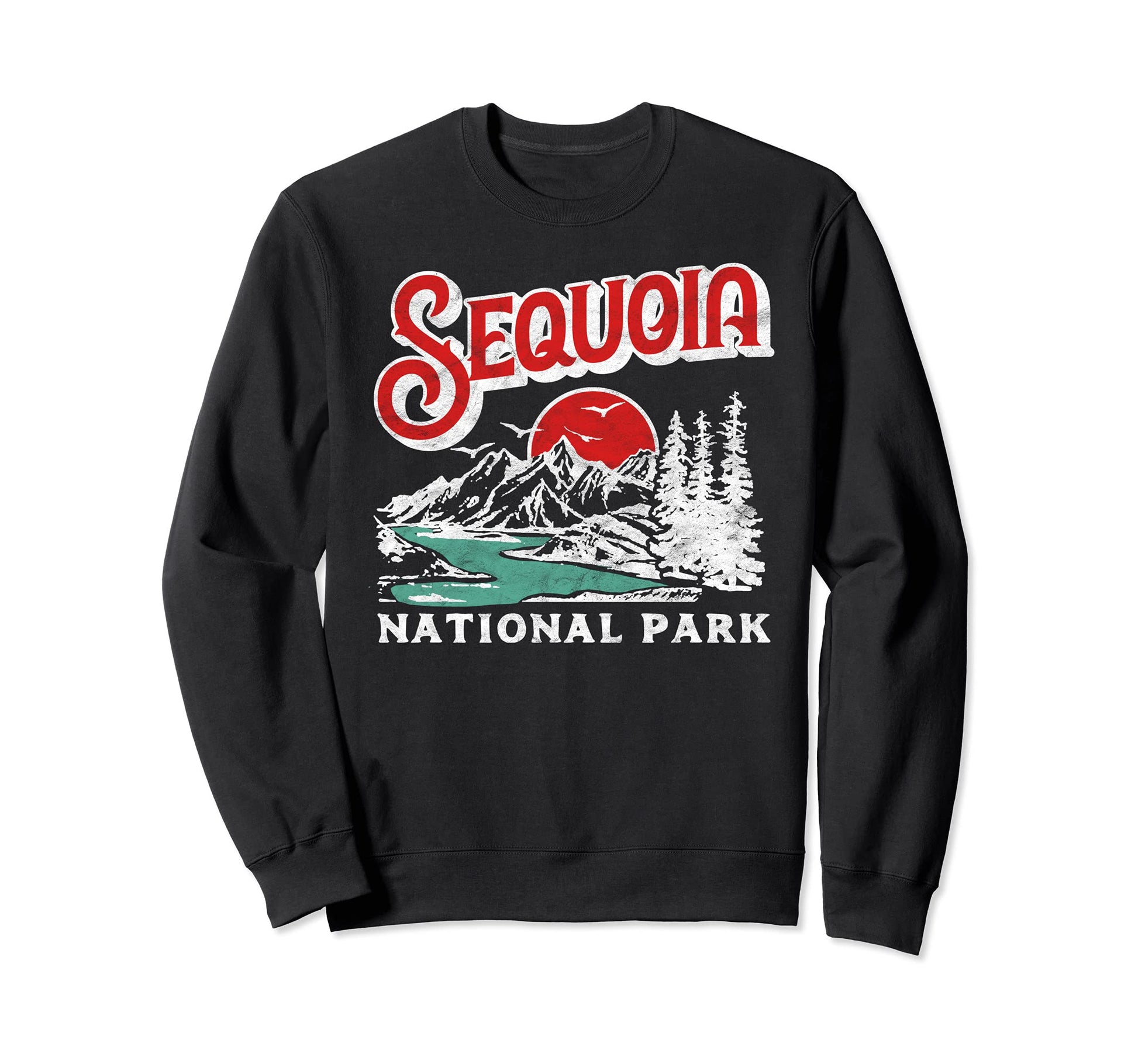Sequoia National Park 80S Sweatshirt - Aesthetic Graphic for Adults - T-Shirt, Sweatshirt, Hoodie
