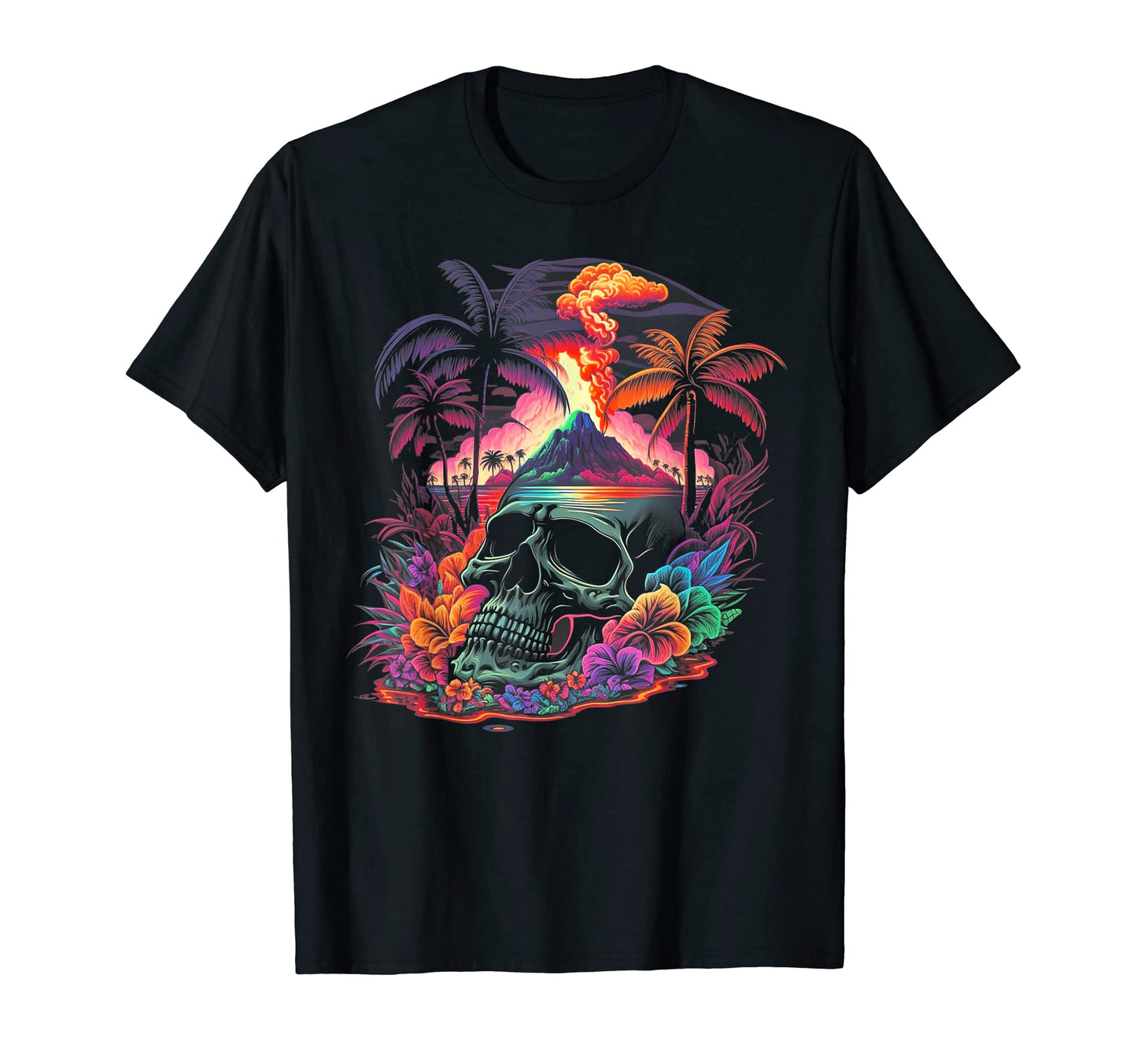 Palm Tree Tropical 80S Beach 70S T-Shirt - Streetwear Style for Adults - T-Shirt, Sweatshirt, Hoodie