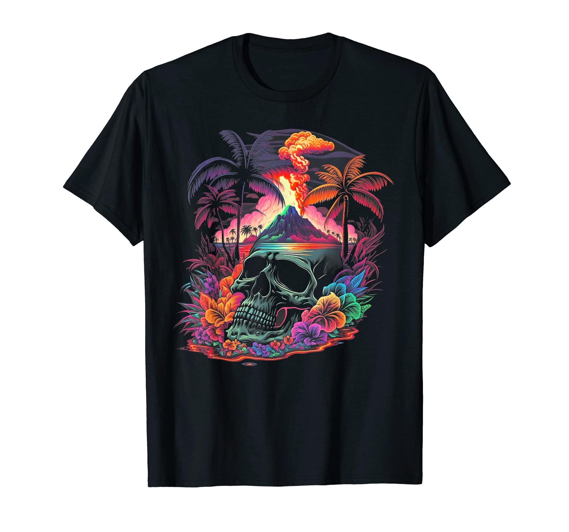 Palm Tree Tropical 80S Beach 70S T-Shirt - Streetwear Style for Adults - T-Shirt, Sweatshirt, Hoodie