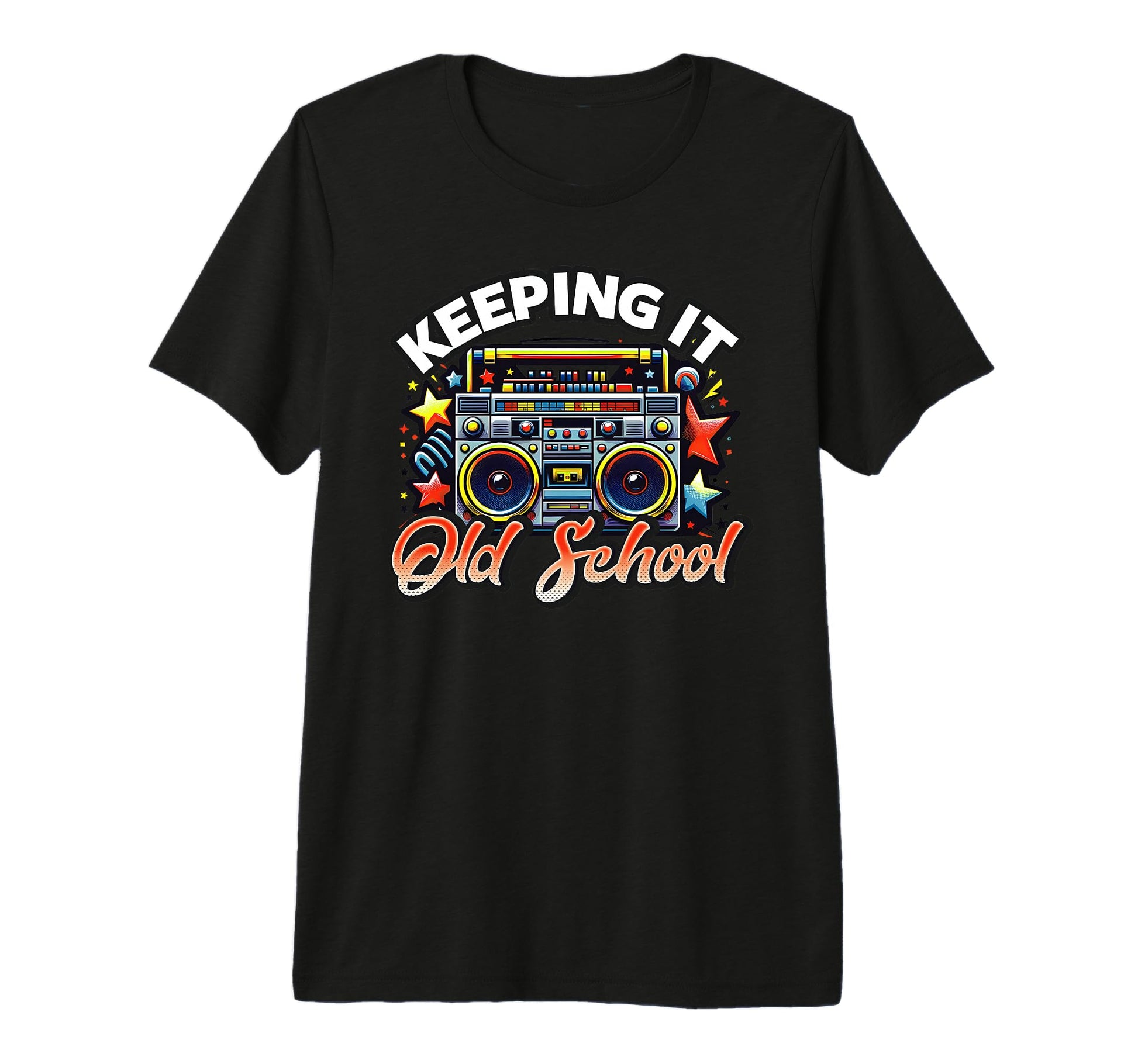 80S And 90S Hip Hop And Rock Boombox T-Shirt - Novelty Apparel Men Women - T-Shirt, Sweatshirt, Hoodie