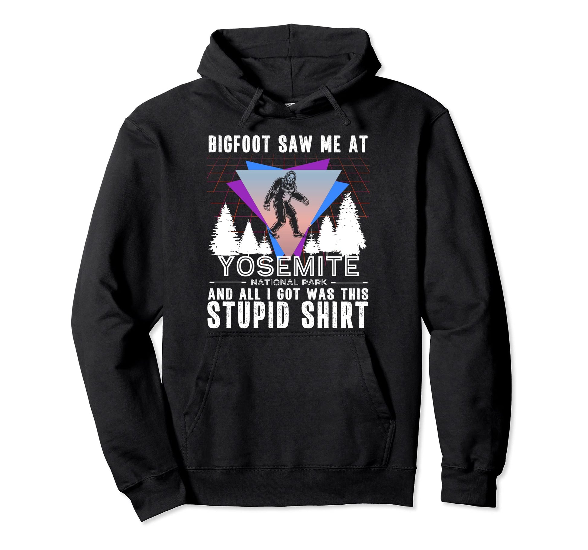 Yosemite National Park California Bigfoot Hoodie - Trendy Graphic Unisex - T-Shirt, Sweatshirt, Hoodie