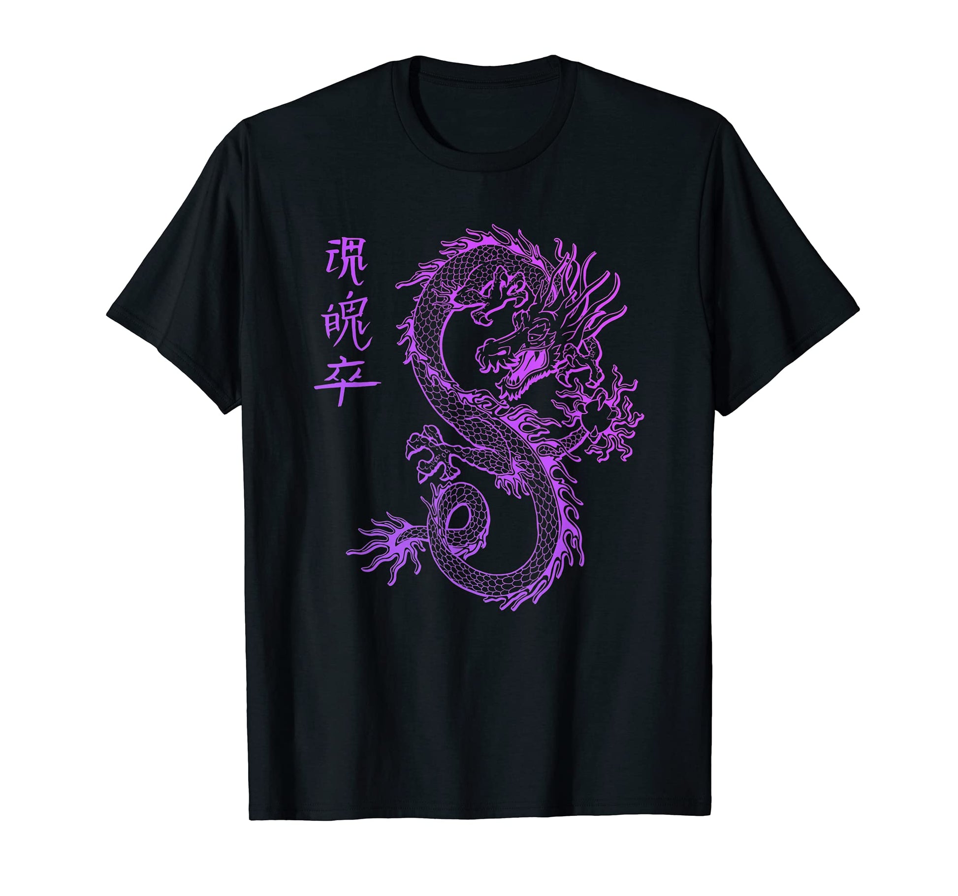 Japan Dragon Vaporwave Aesthetic Kanji T-Shirt - Unique Graphic Men Women - T-Shirt, Sweatshirt, Hoodie