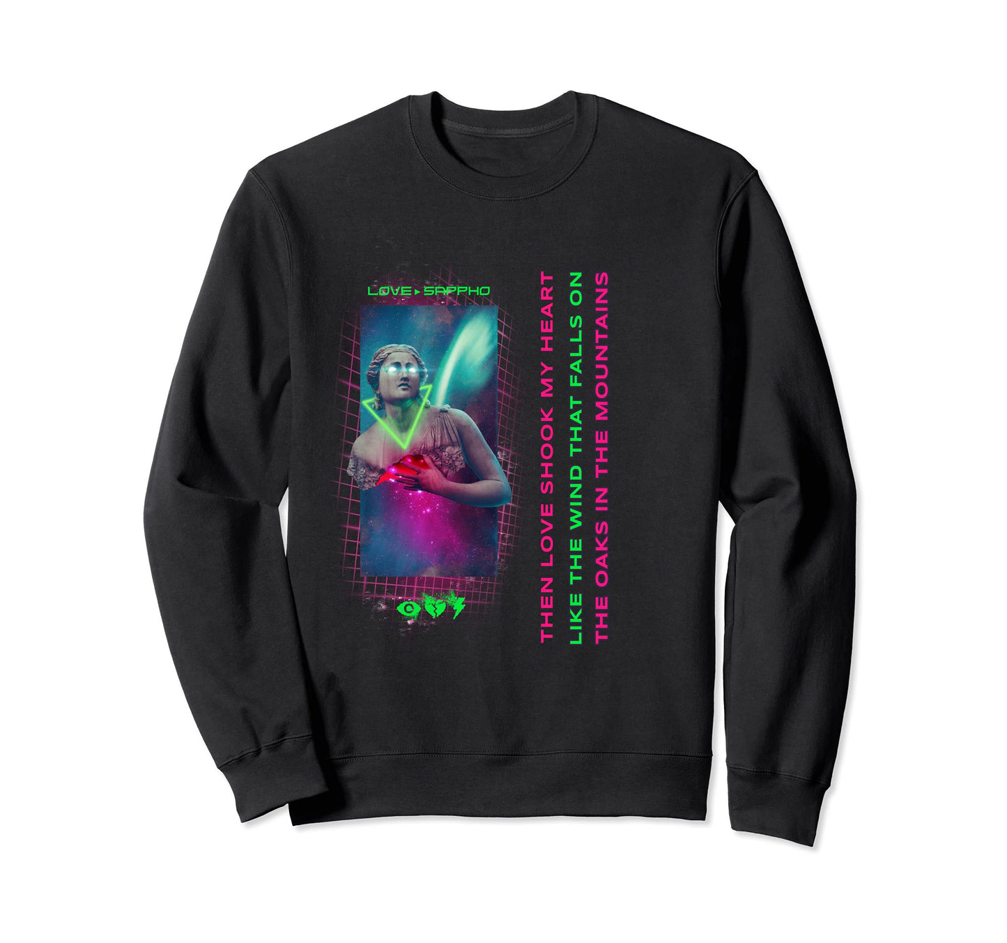 Vaporwave Indie Aesthetic Greek Sweatshirt - Trendy Graphic Men Women - T-Shirt, Sweatshirt, Hoodie