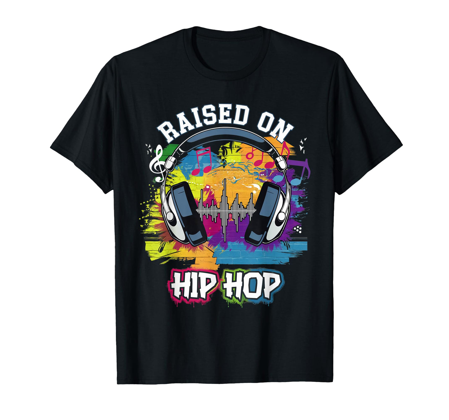 Raised Hip Hop Urban Dj Graffiti Old T-Shirt - Minimalist Print Men Women - T-Shirt, Sweatshirt, Hoodie