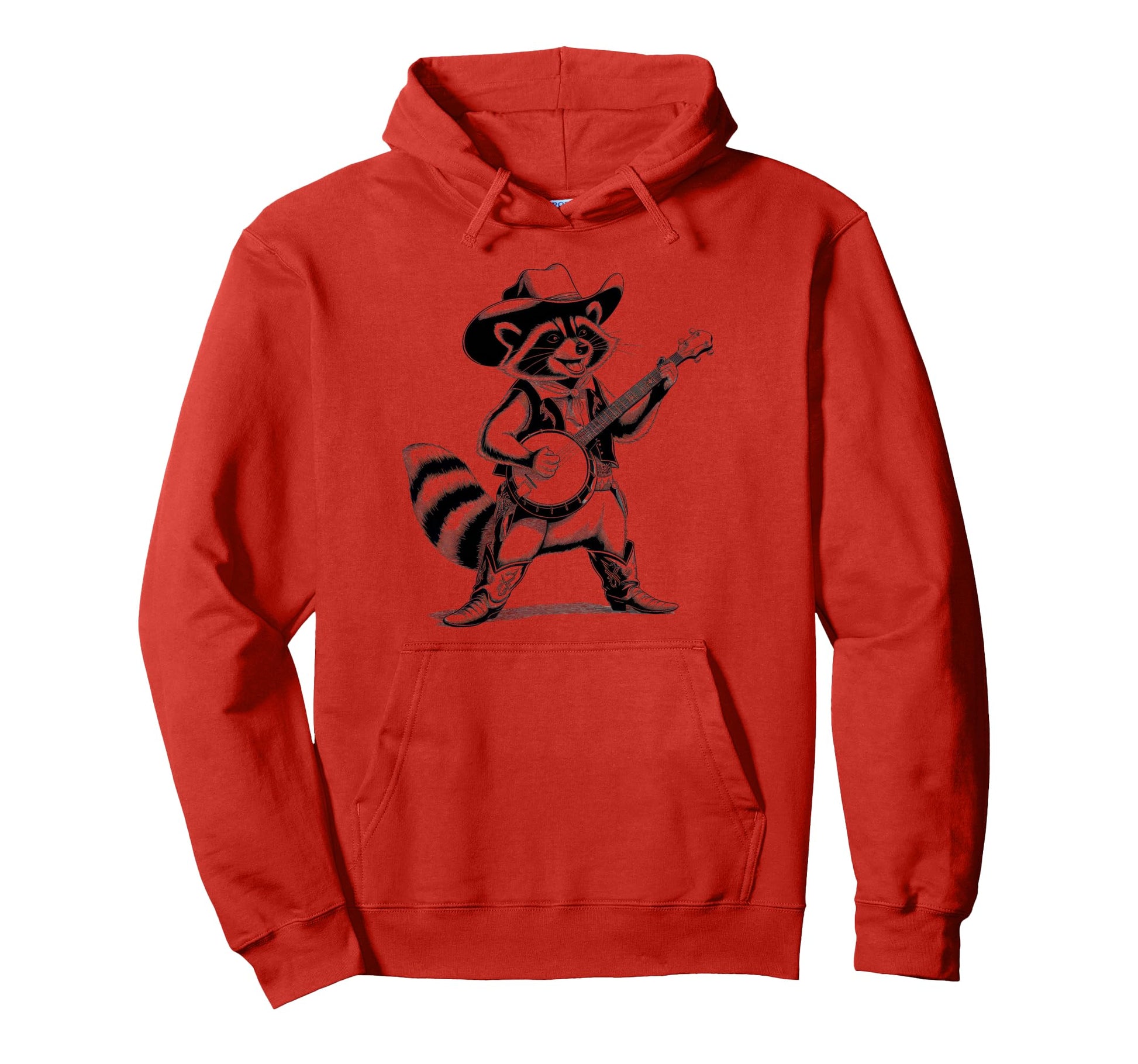 Raccoon 90S Country Music Western Cowboy Hoodie - Novelty Apparel Unisex - T-Shirt, Sweatshirt, Hoodie