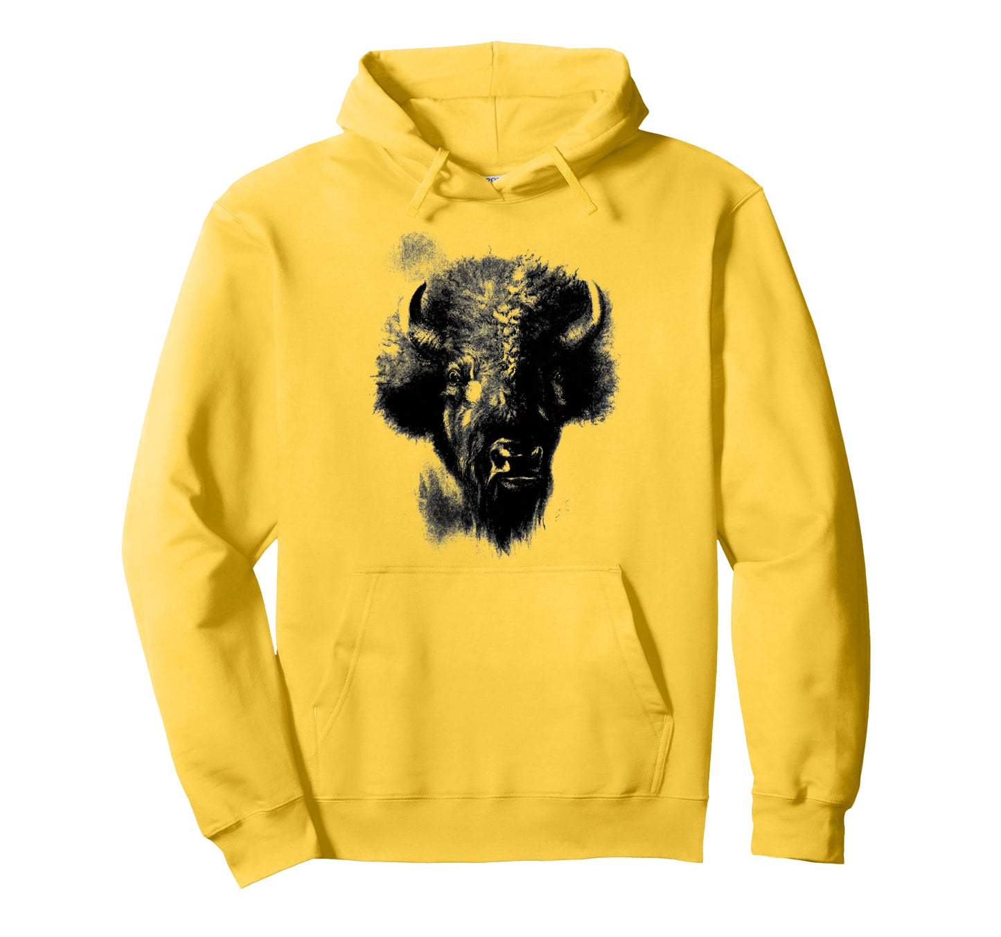 Western Buffalo American Bison Hoodie - Custom Art Print Men Women - T-Shirt, Sweatshirt, Hoodie
