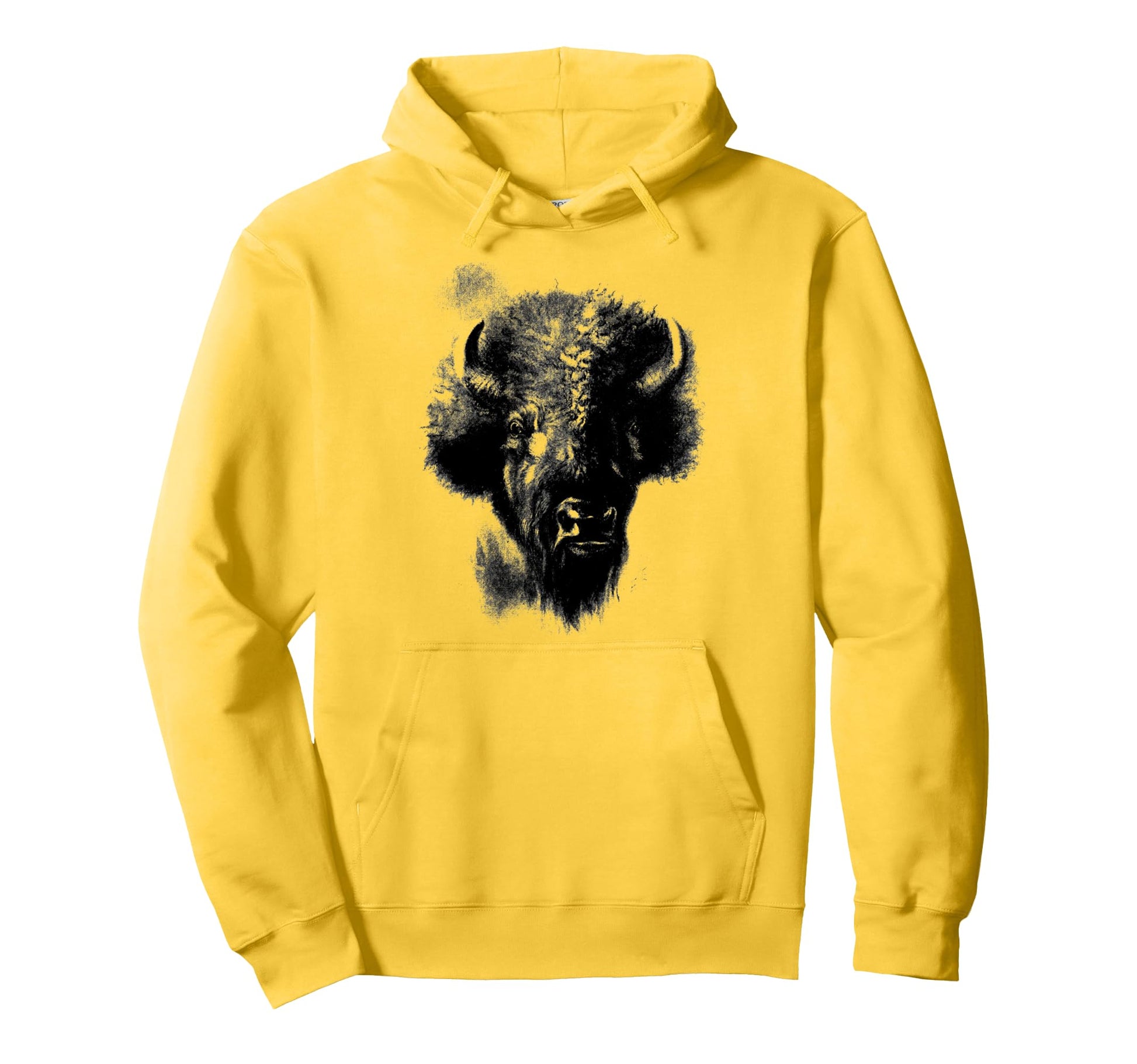 Western Buffalo American Bison Hoodie - Custom Art Print Men Women - T-Shirt, Sweatshirt, Hoodie