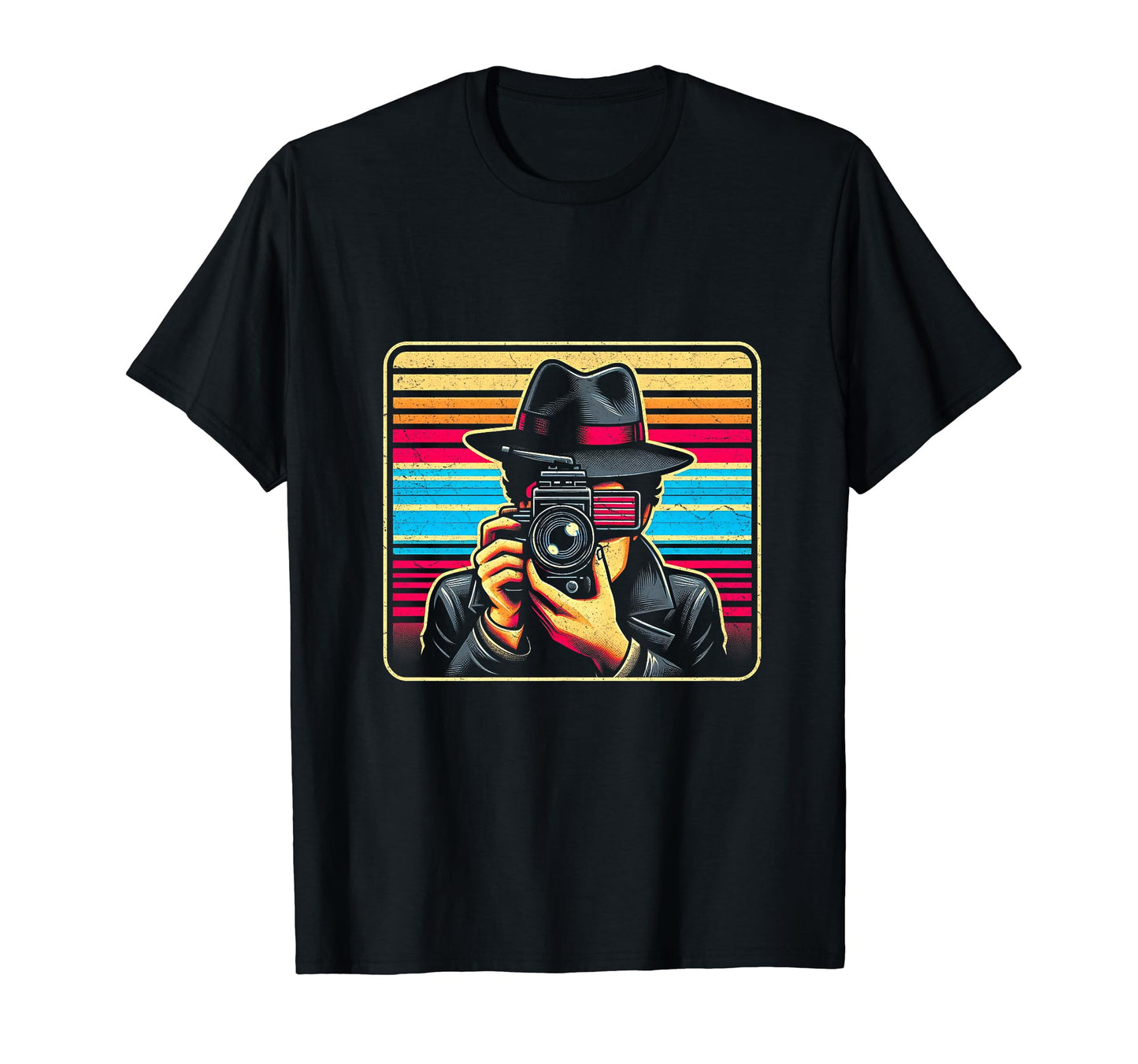 Photographer 80S Photography Camera T-Shirt - Custom Art Print for Adults - T-Shirt, Sweatshirt, Hoodie