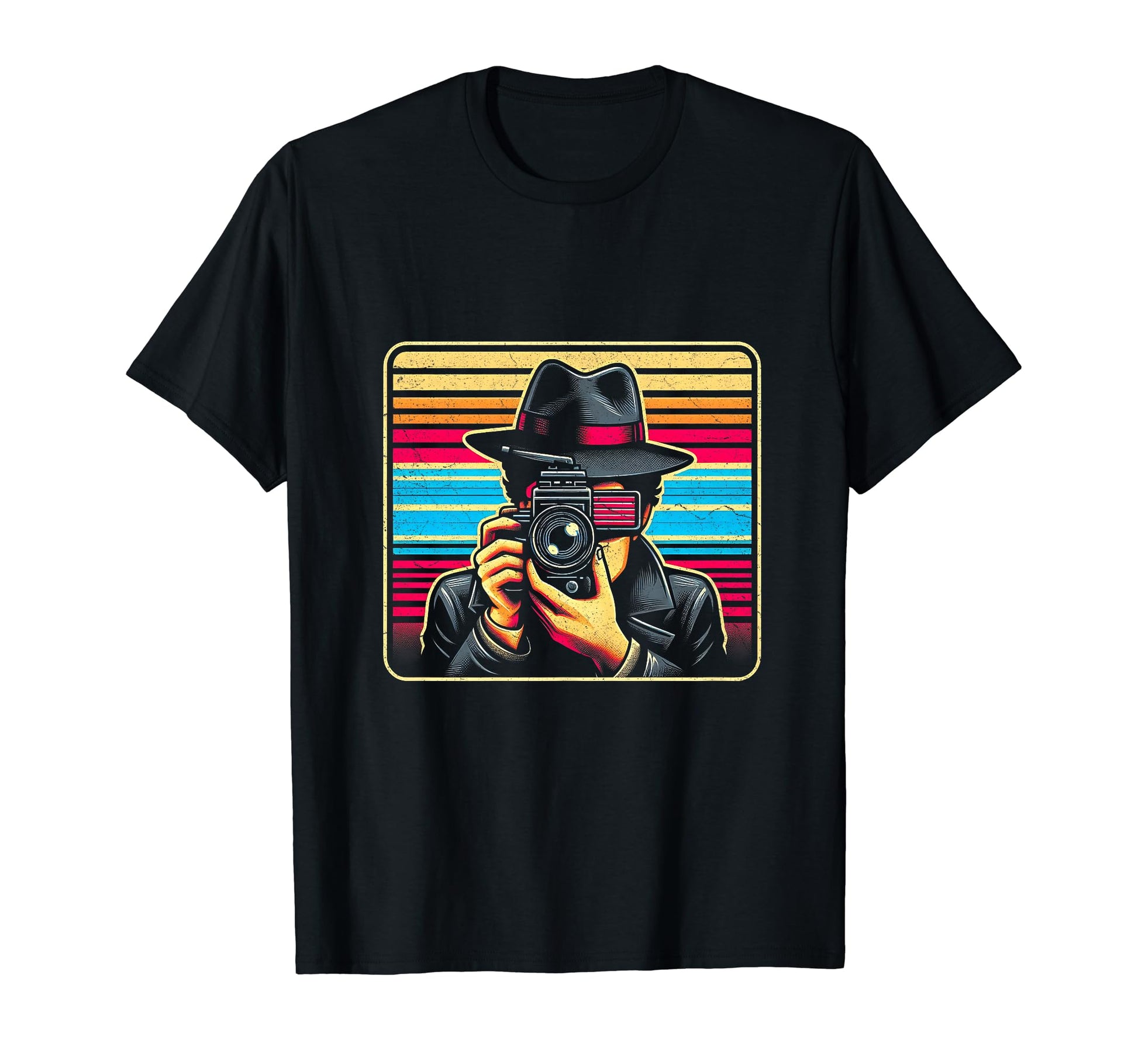 Photographer 80S Photography Camera T-Shirt - Custom Art Print for Adults - T-Shirt, Sweatshirt, Hoodie
