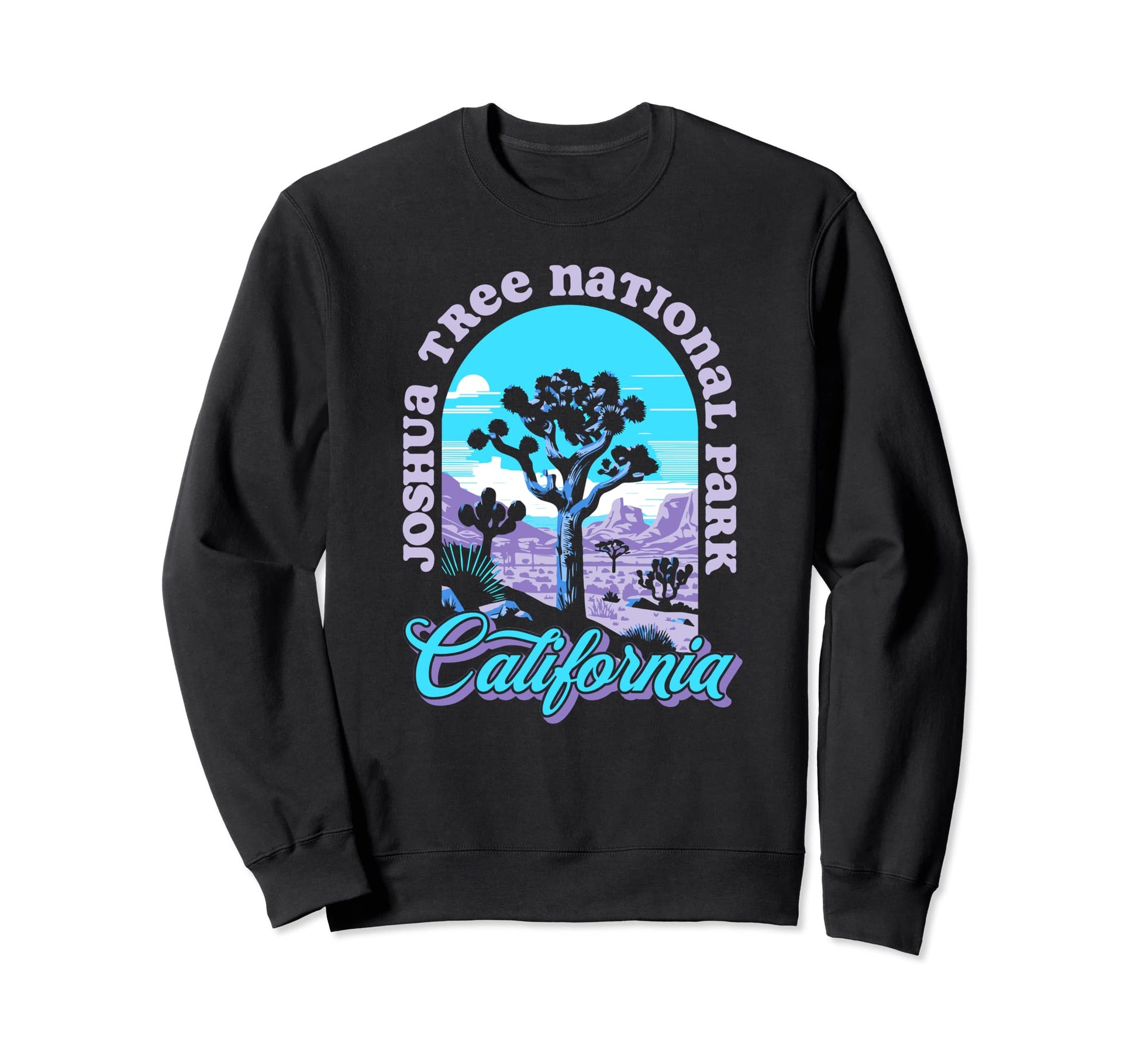 Psychedelic Joshua Tree National Sweatshirt - Custom Art Print for Adults - T-Shirt, Sweatshirt, Hoodie