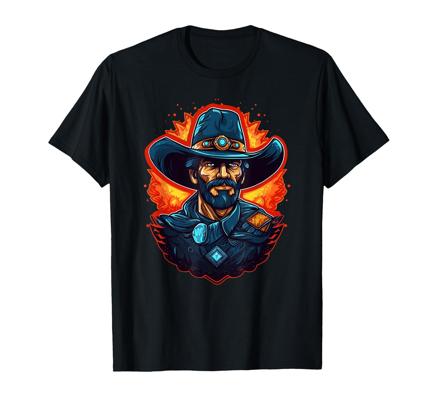 Cowboy Black Cowboy Wyoming Cowboys Hey T-Shirt - Graphic Print Men Women - T-Shirt, Sweatshirt, Hoodie