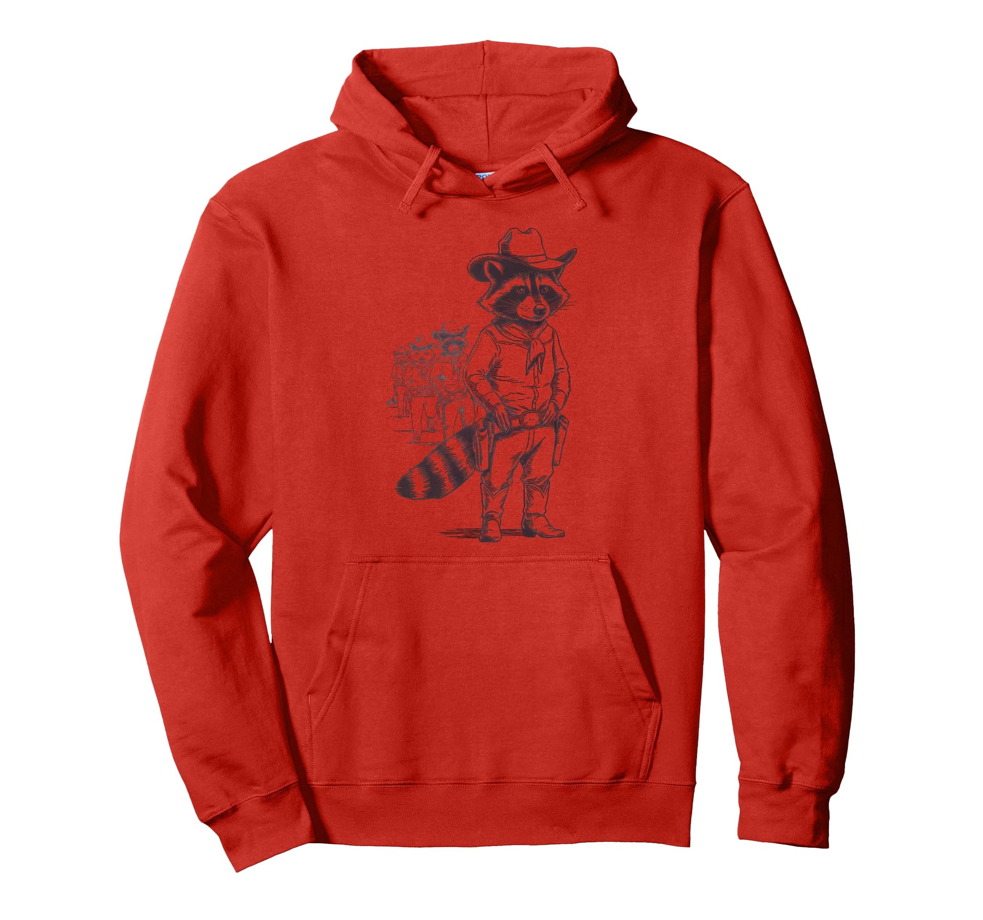 Raccoon 90S Country Music Western Cowboy Hoodie - Streetwear Style Unisex - T-Shirt, Sweatshirt, Hoodie