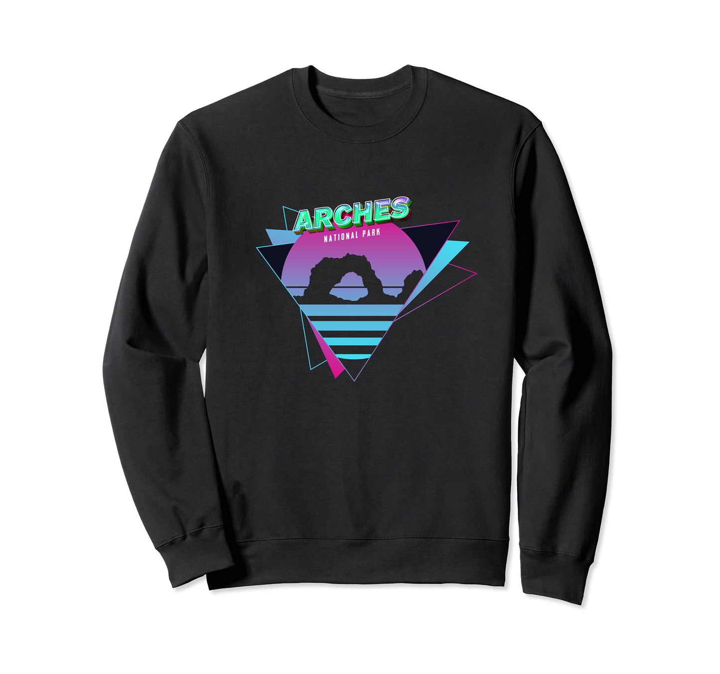 Vaporwave Arches National Park Sweatshirt - Custom Art Print Unisex - T-Shirt, Sweatshirt, Hoodie