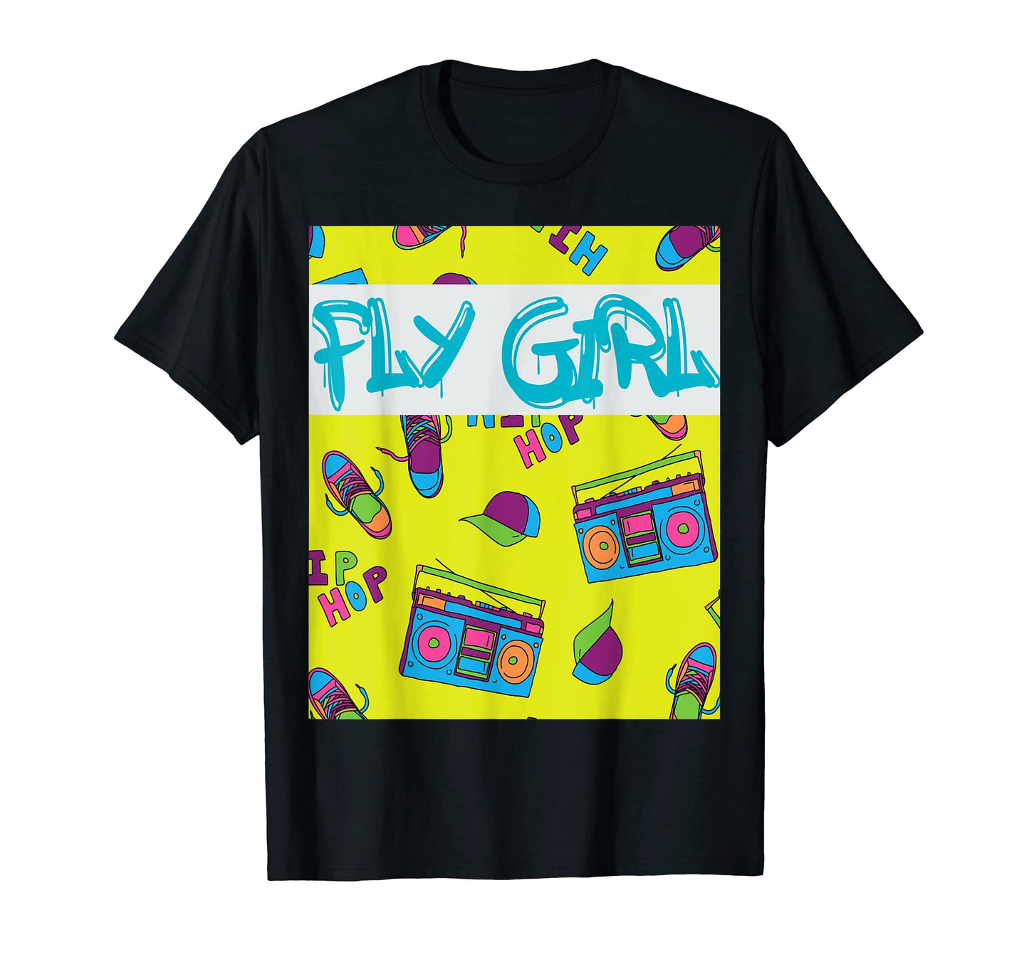 Fly 80S 90S B Old School Hip Hop T-Shirt - Trendy Graphic Men Women - T-Shirt, Sweatshirt, Hoodie