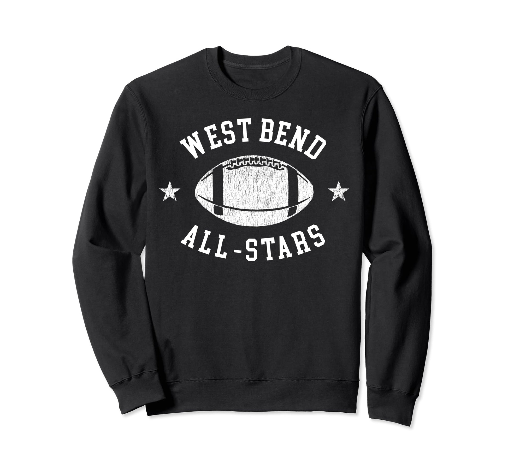 West Bend All Stars Football 80S Sweatshirt - Minimalist Print for Adults - T-Shirt, Sweatshirt, Hoodie