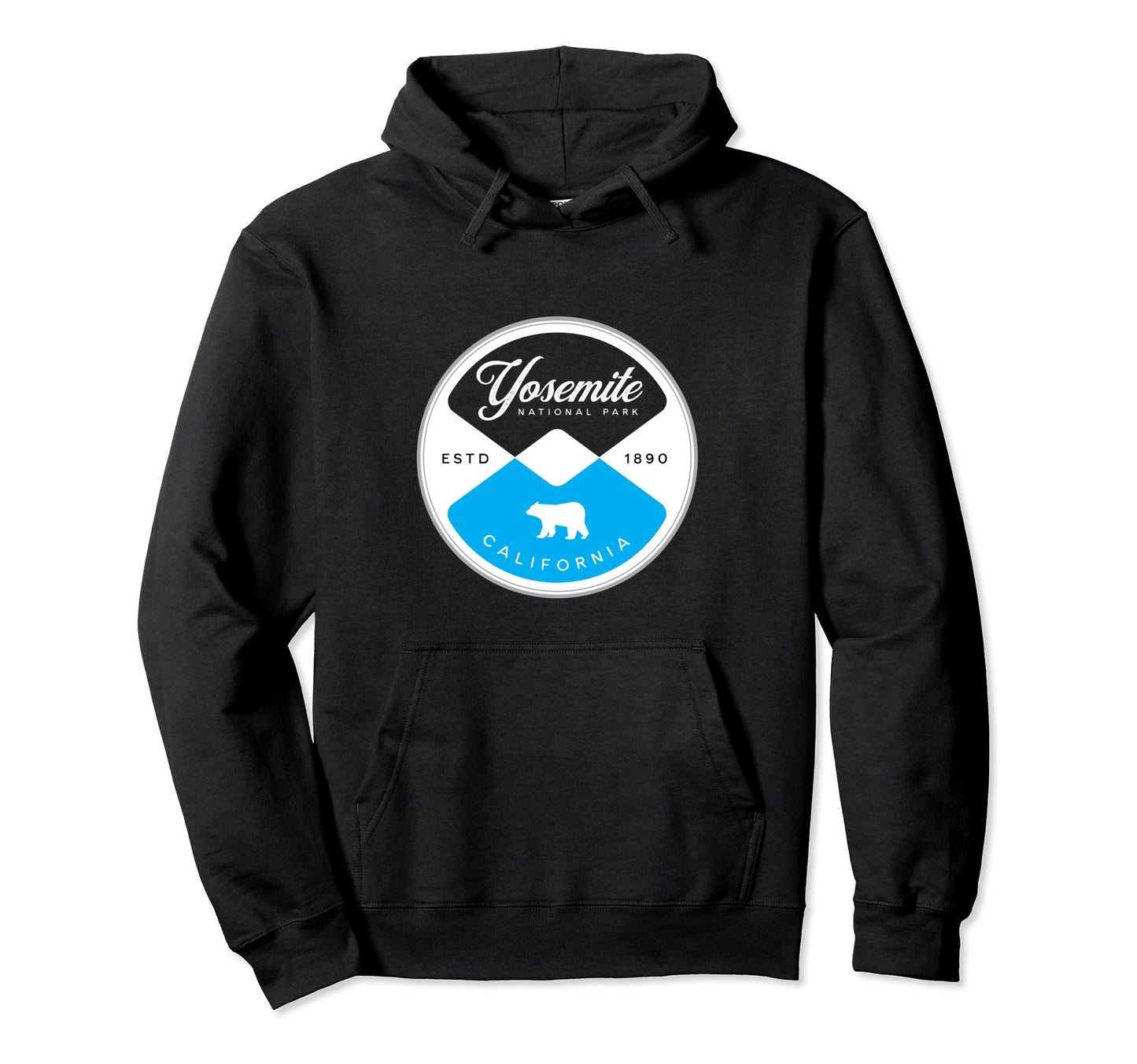 Yosemite National Park California Circle Hoodie - Unique Graphic Unisex - T-Shirt, Sweatshirt, Hoodie