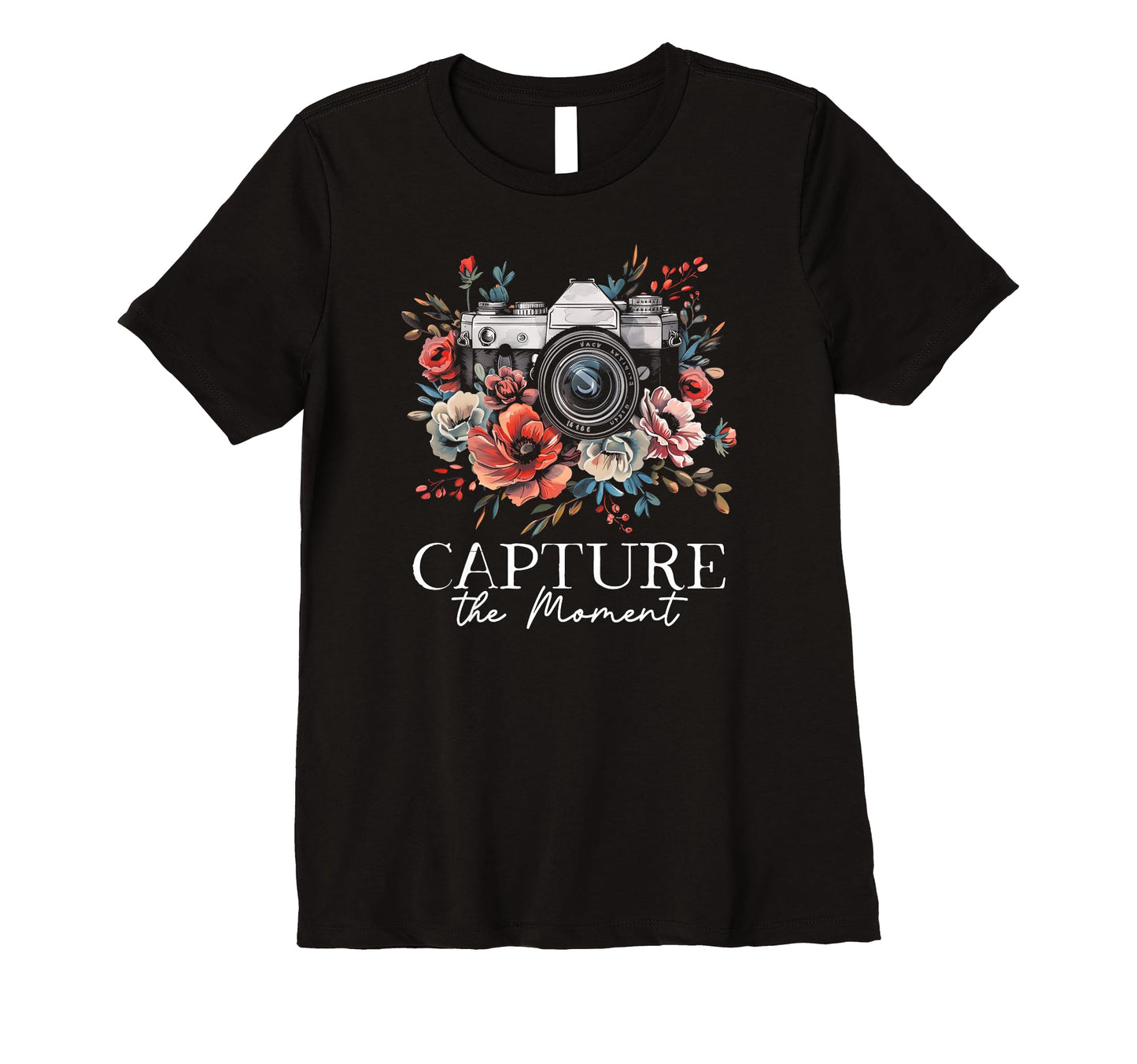 Womens Photographer Capture Moment T-Shirt - Aesthetic Graphic for Adults - T-Shirt, Sweatshirt, Hoodie