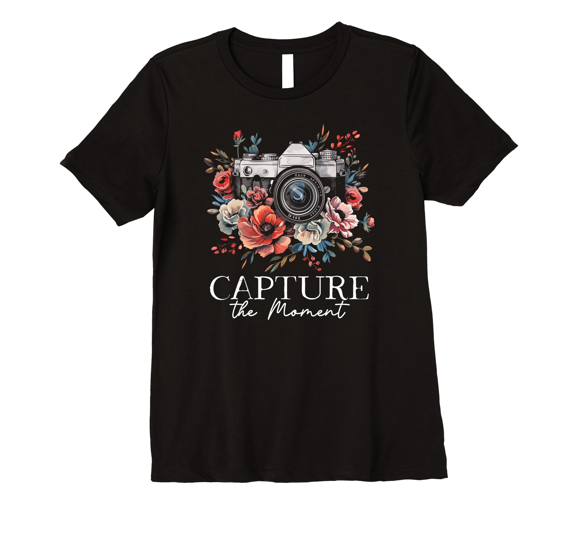 Womens Photographer Capture Moment T-Shirt - Aesthetic Graphic for Adults - T-Shirt, Sweatshirt, Hoodie