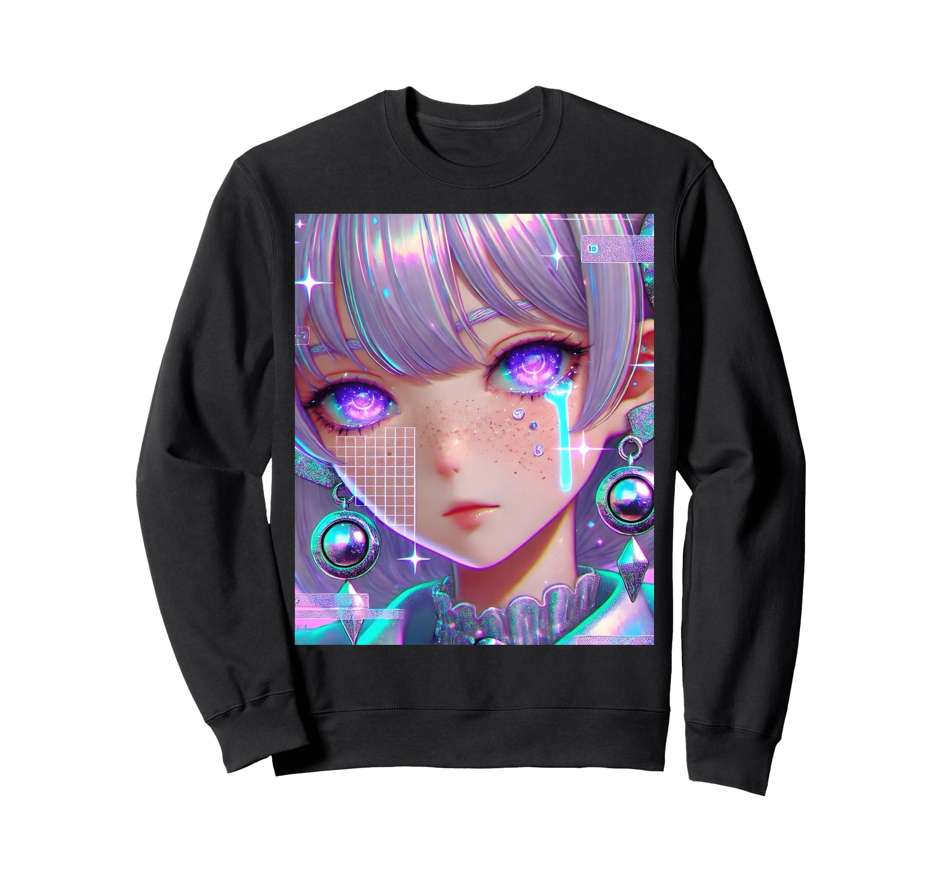 Anime Vaporwave Egirl Aesthetic Sweatshirt - Aesthetic Graphic Men Women - T-Shirt, Sweatshirt, Hoodie