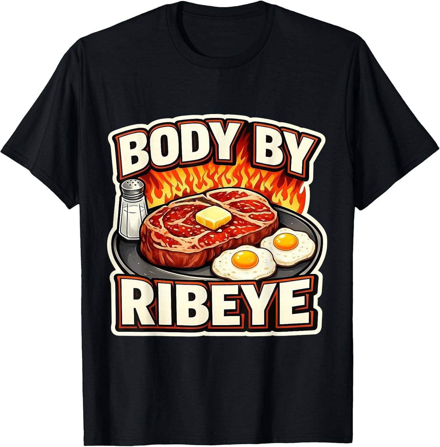 Body By Ribeye Carnivore Diet Keto Ketogenic Merch - Adult & Kids T-Shirts, Sweatshirts & Hoodies apparel design preview 1