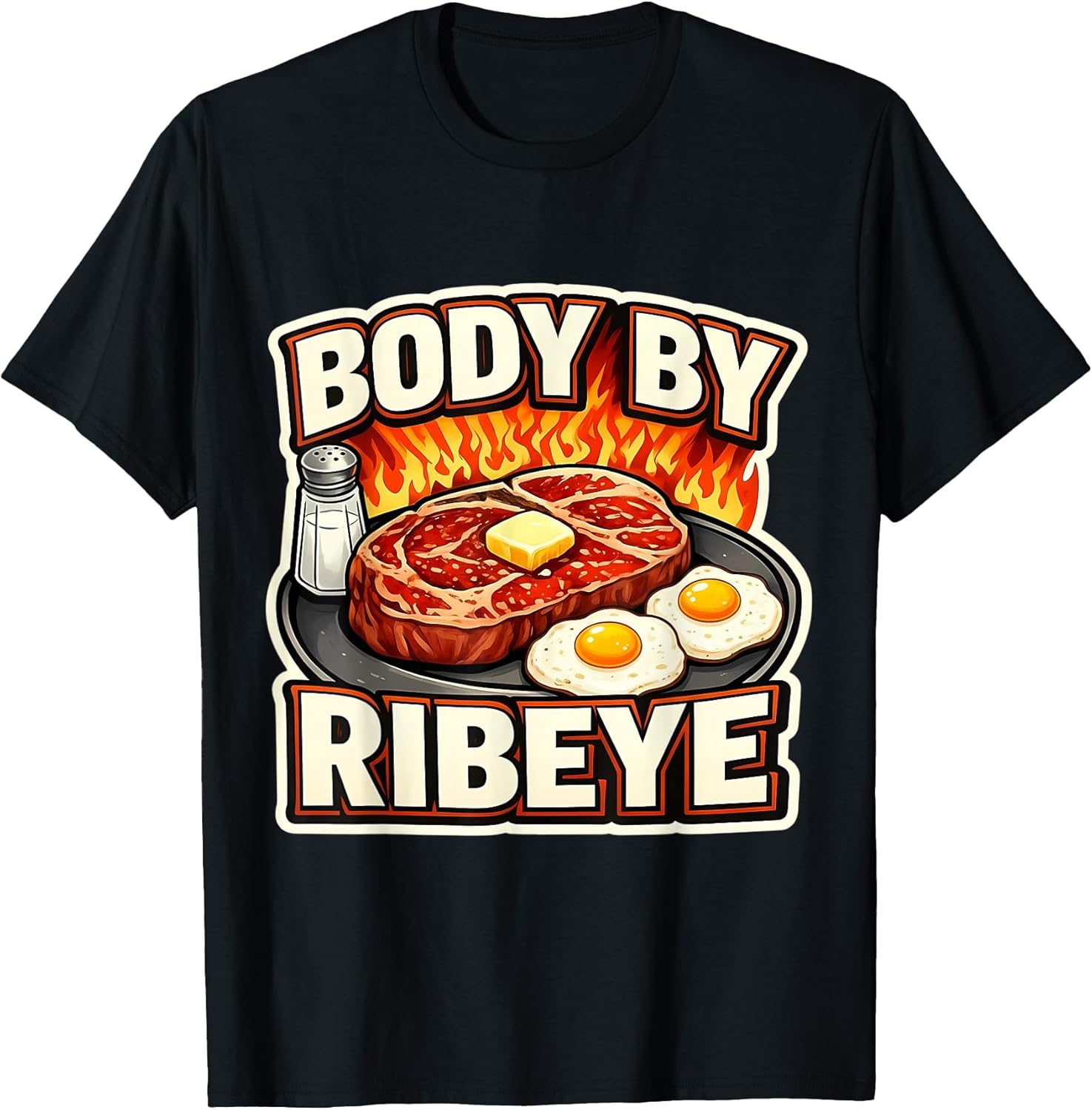 Body By Ribeye Carnivore Diet Keto Ketogenic Merch - Adult & Kids T-Shirts, Sweatshirts & Hoodies apparel design preview 1